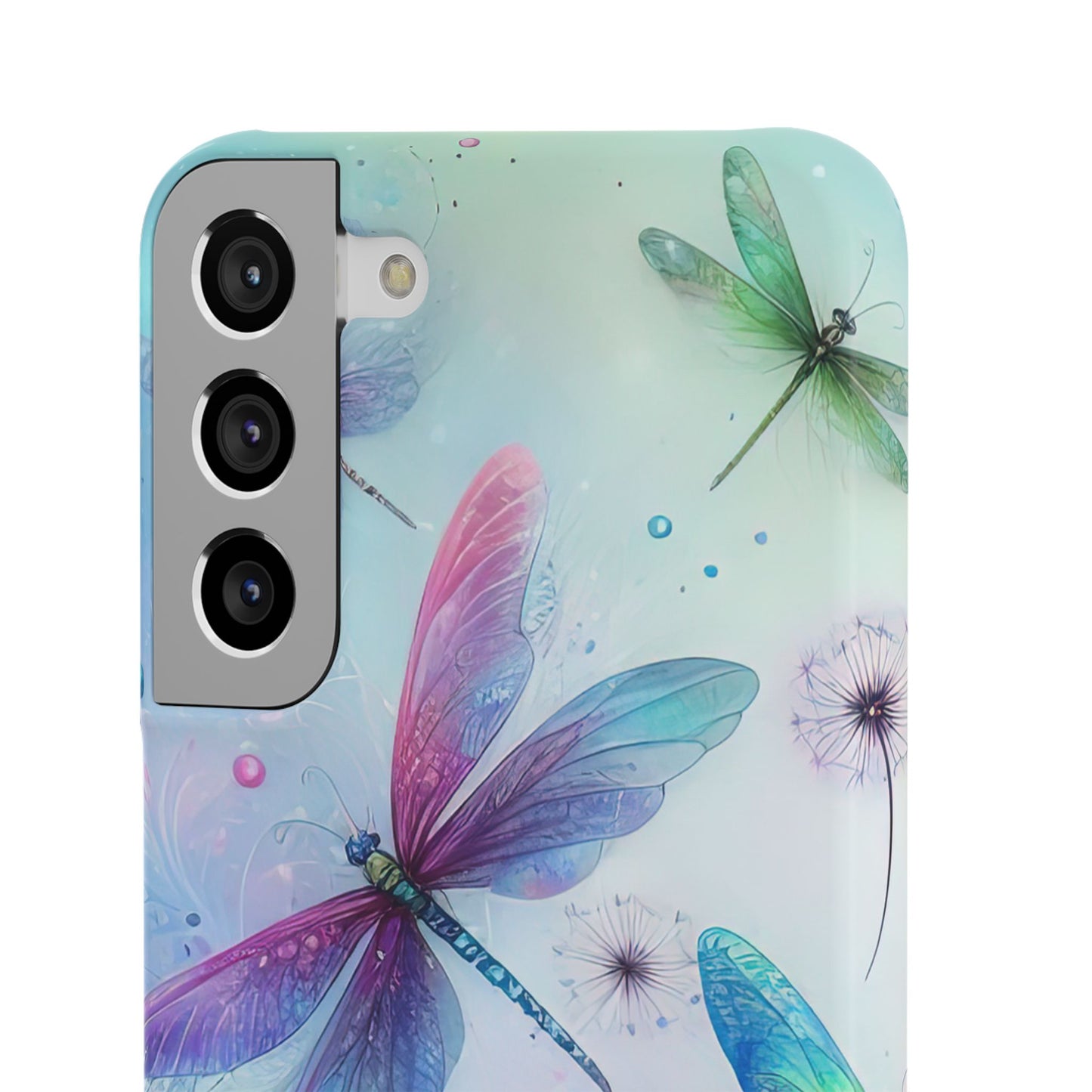 Watercolor Pastel Dragonflies Snap Cases