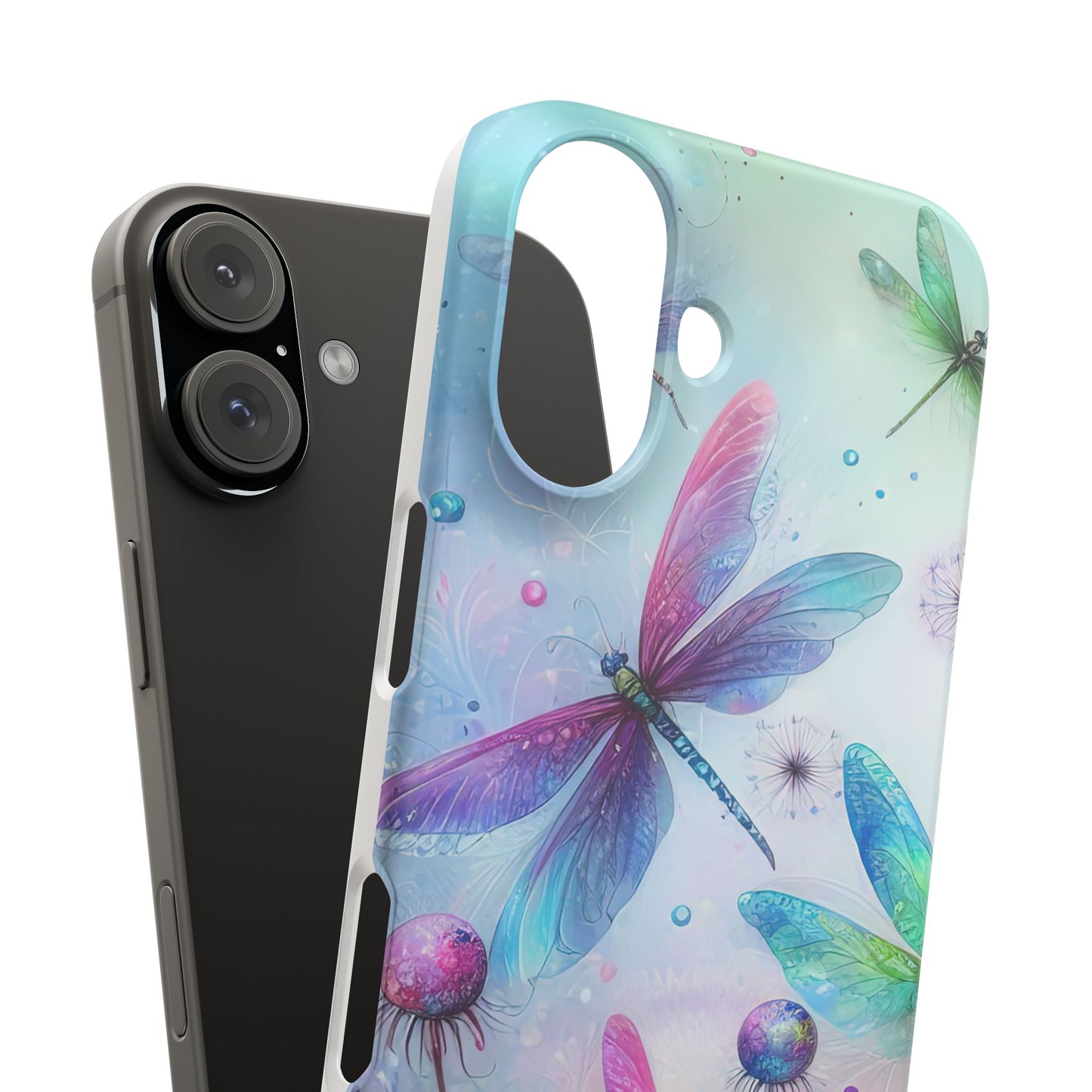 Watercolor Pastel Dragonflies Snap Cases