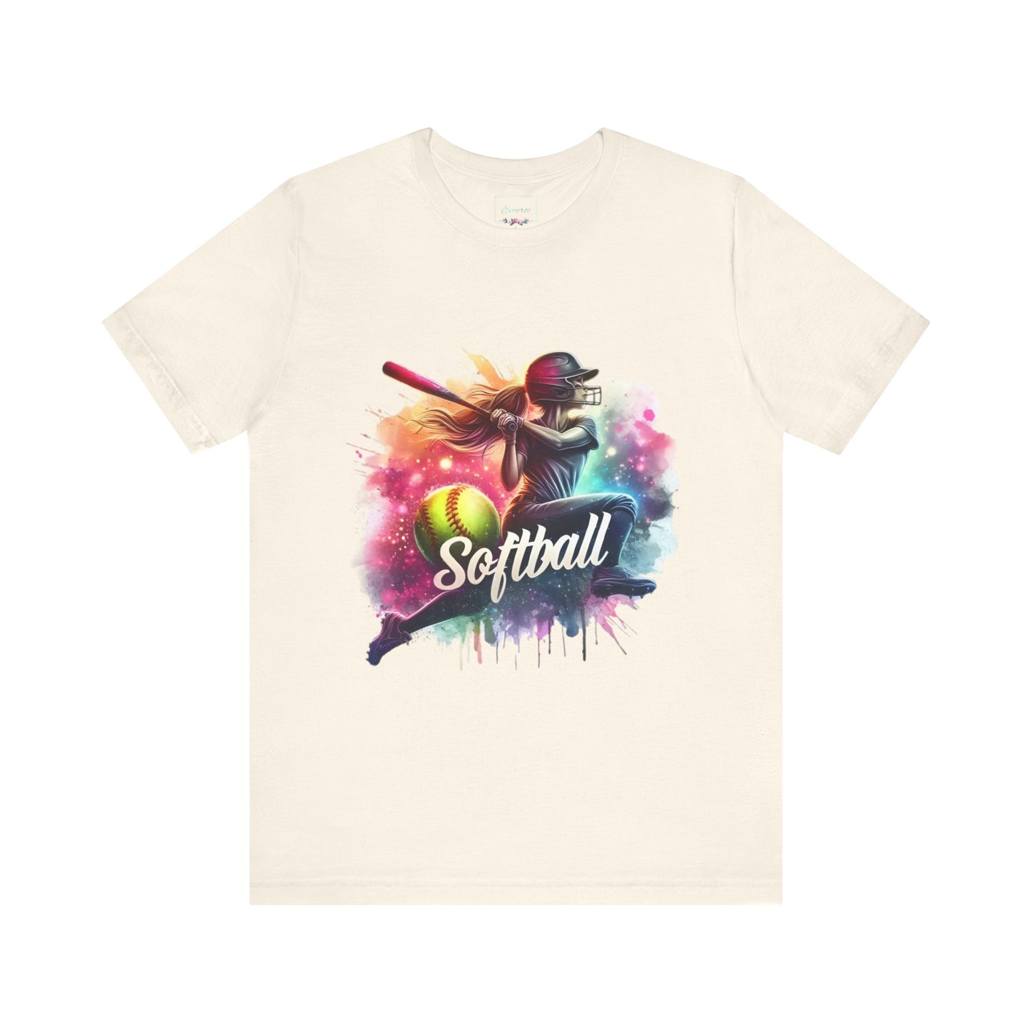 Paint splashed softball swing Jersey Tee