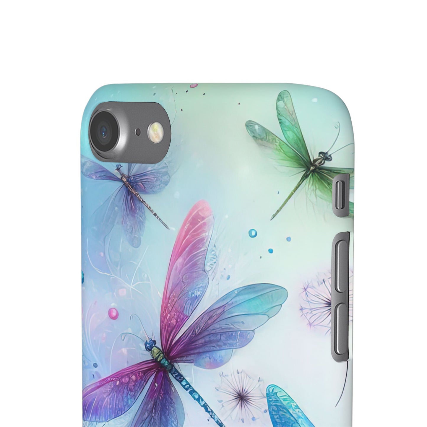Watercolor Pastel Dragonflies Snap Cases