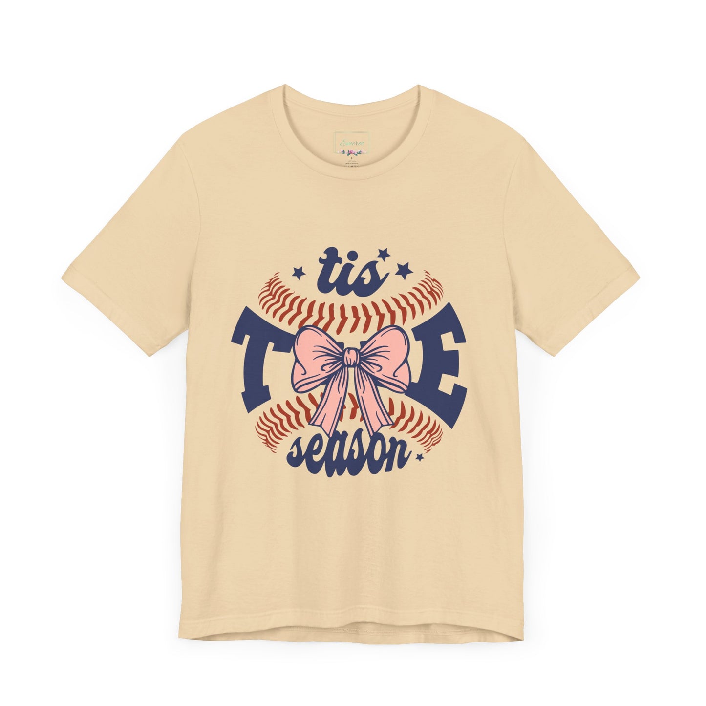 "Tis Tee Season Unisex Jersey Short Sleeve Tee - Perfect for Baseball Lovers"