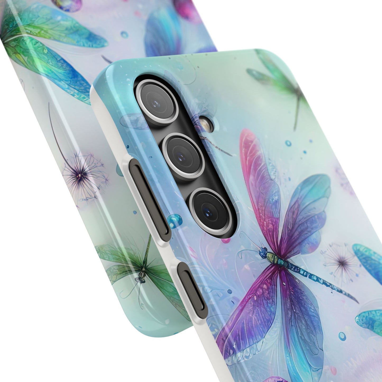 Watercolor Pastel Dragonflies Snap Cases
