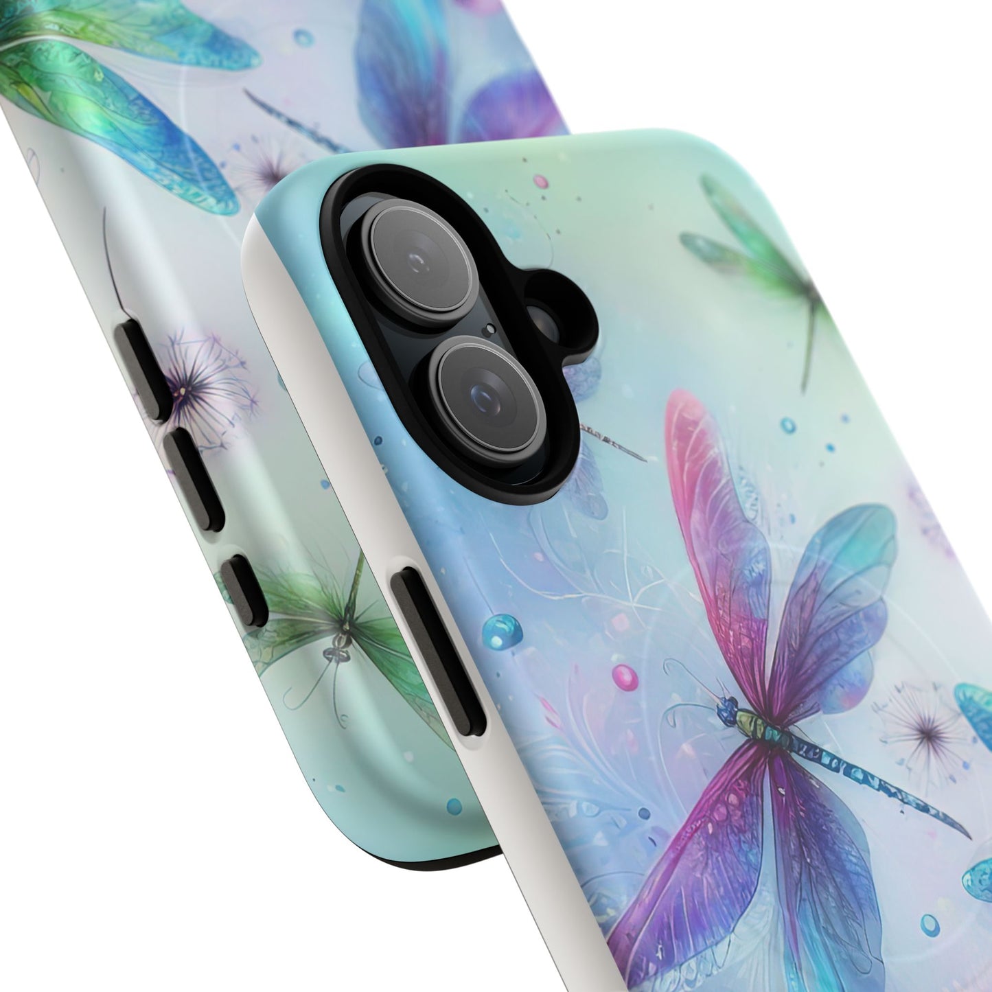 Magnetic Cases - Pastel Watercolor Dragonflies Design