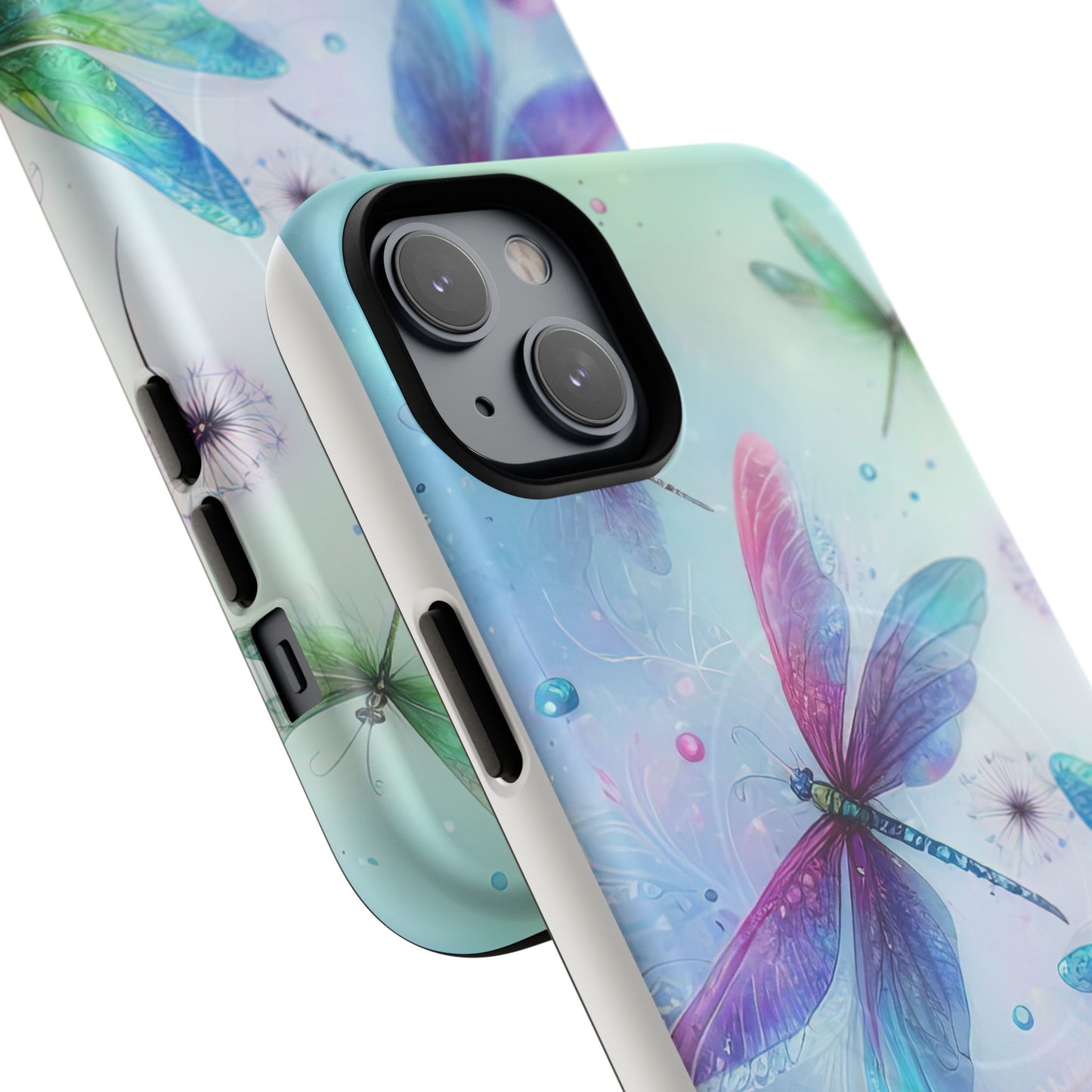 Magnetic Cases - Pastel Watercolor Dragonflies Design