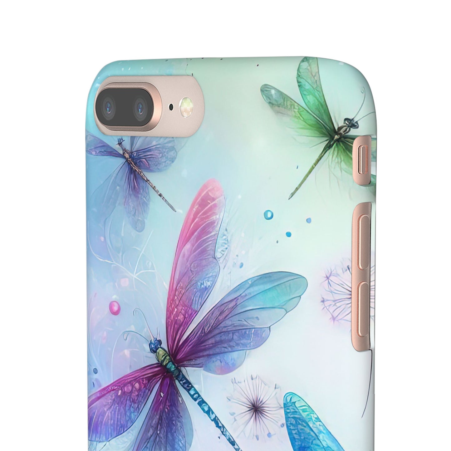 Watercolor Pastel Dragonflies Snap Cases