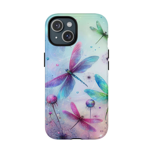 Magnetic Cases - Pastel Watercolor Dragonflies Design