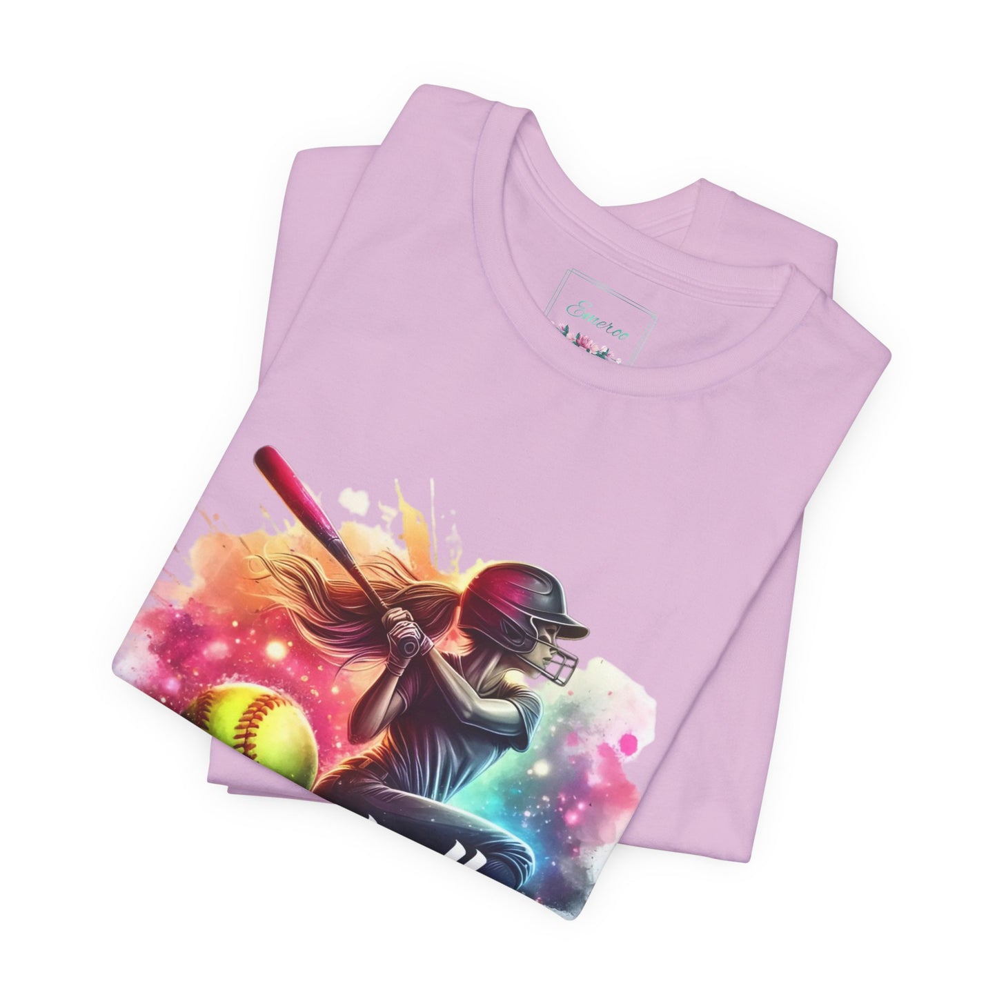 Paint splashed softball swing Jersey Tee