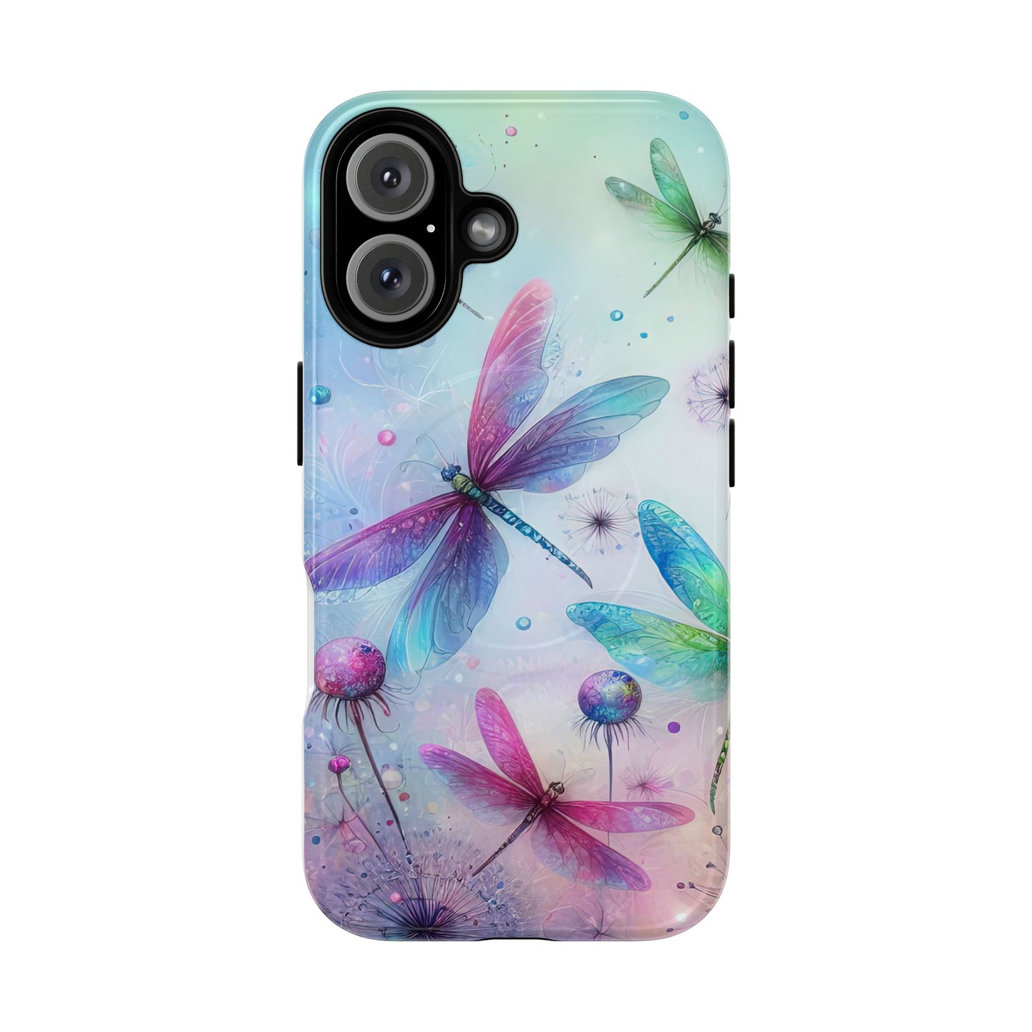 Magnetic Cases - Pastel Watercolor Dragonflies Design