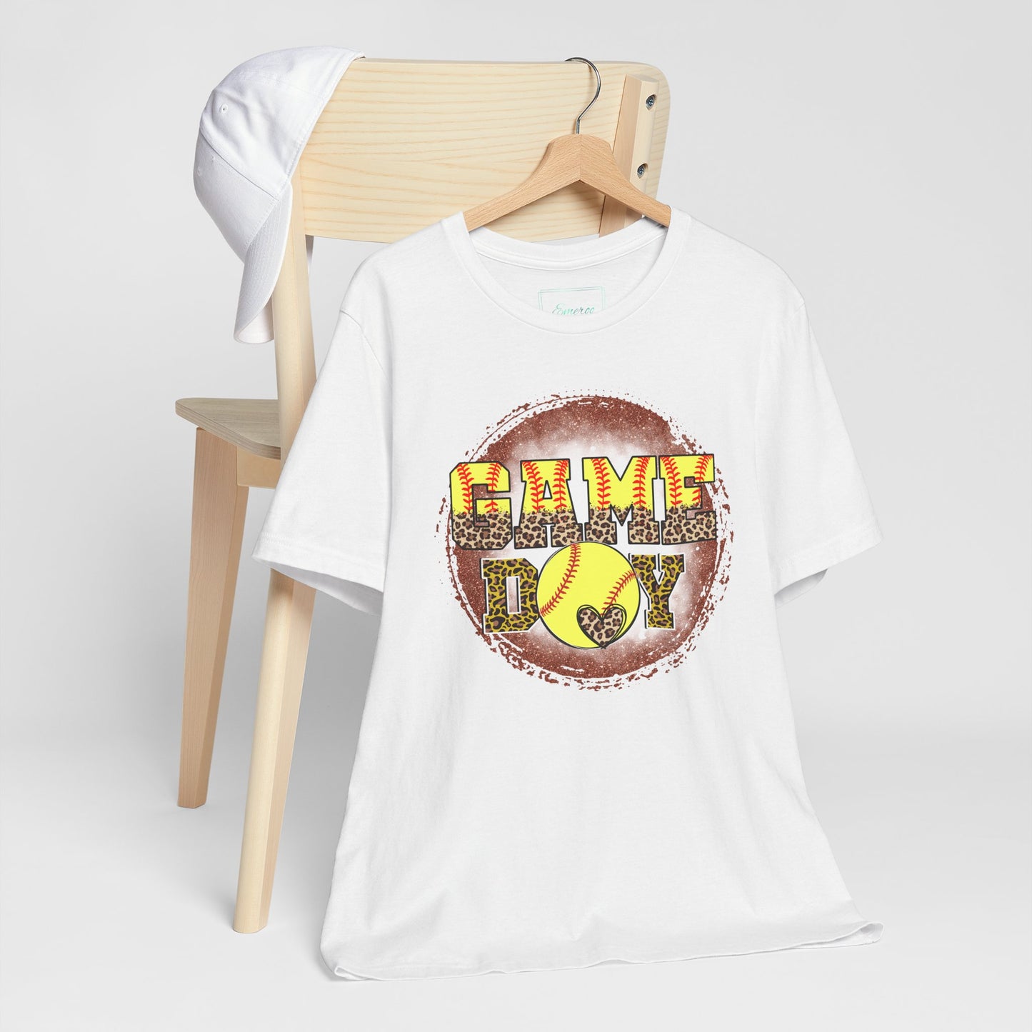 Softball Game Day Ball T Shirt (Light)