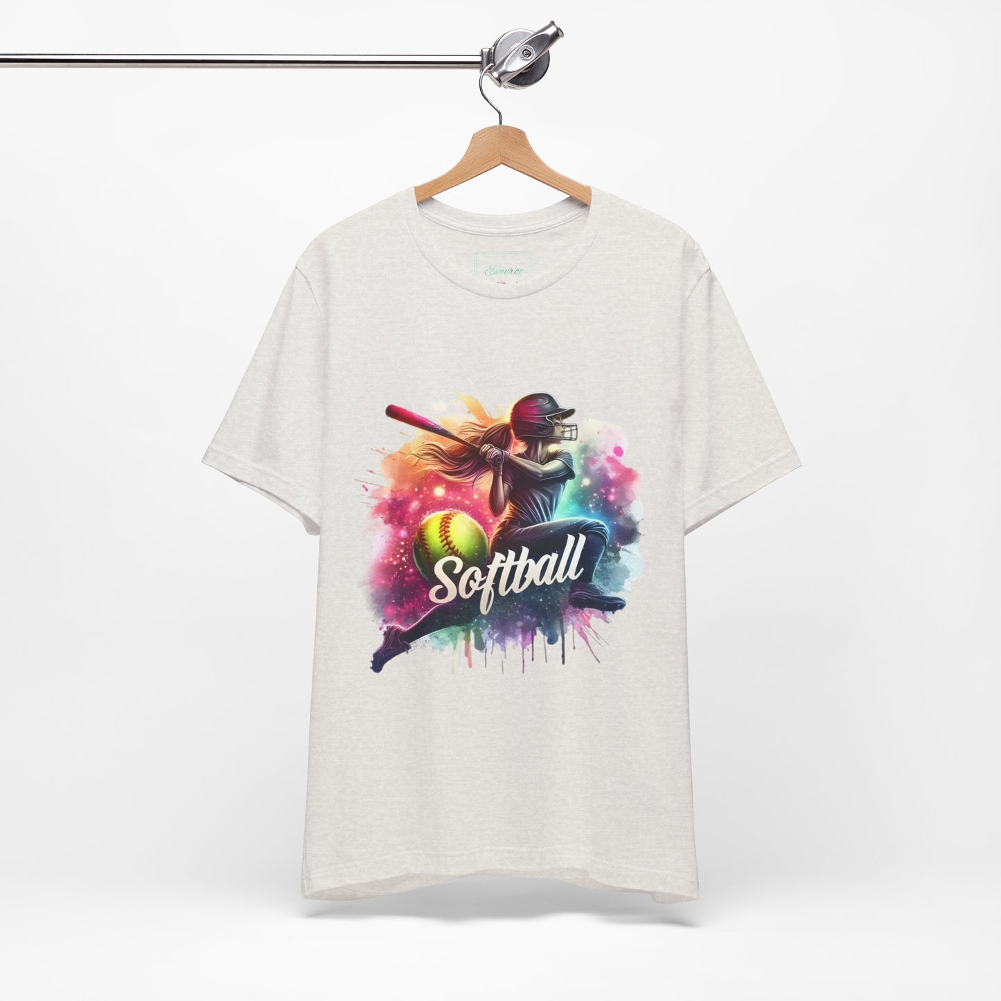 Paint splashed softball swing Jersey Tee