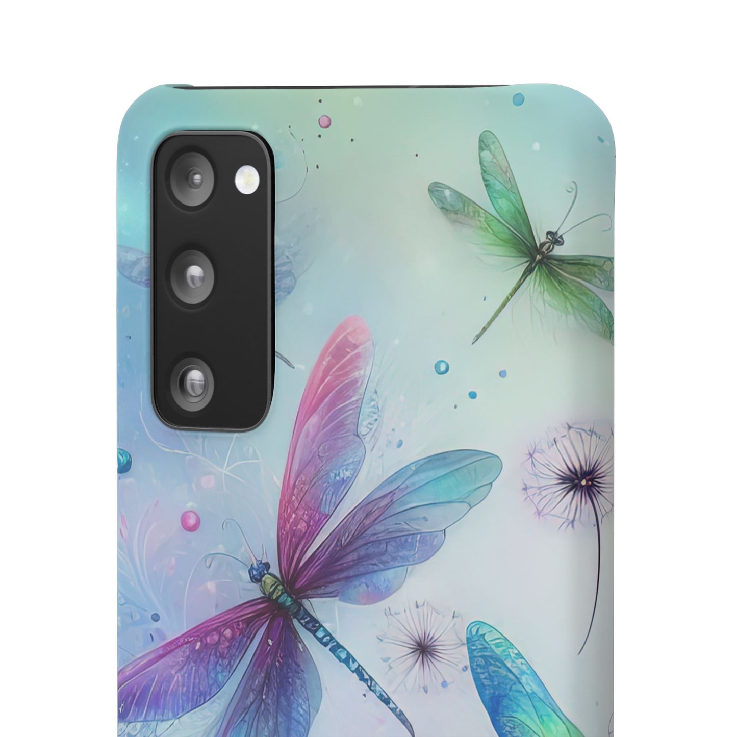 Watercolor Pastel Dragonflies Snap Cases
