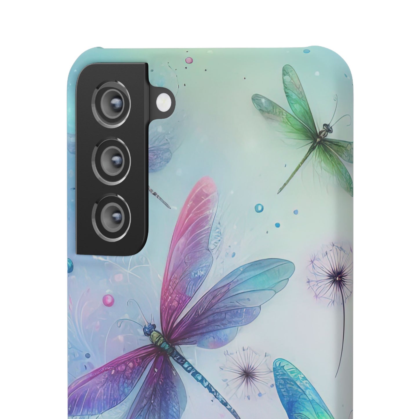 Watercolor Pastel Dragonflies Snap Cases