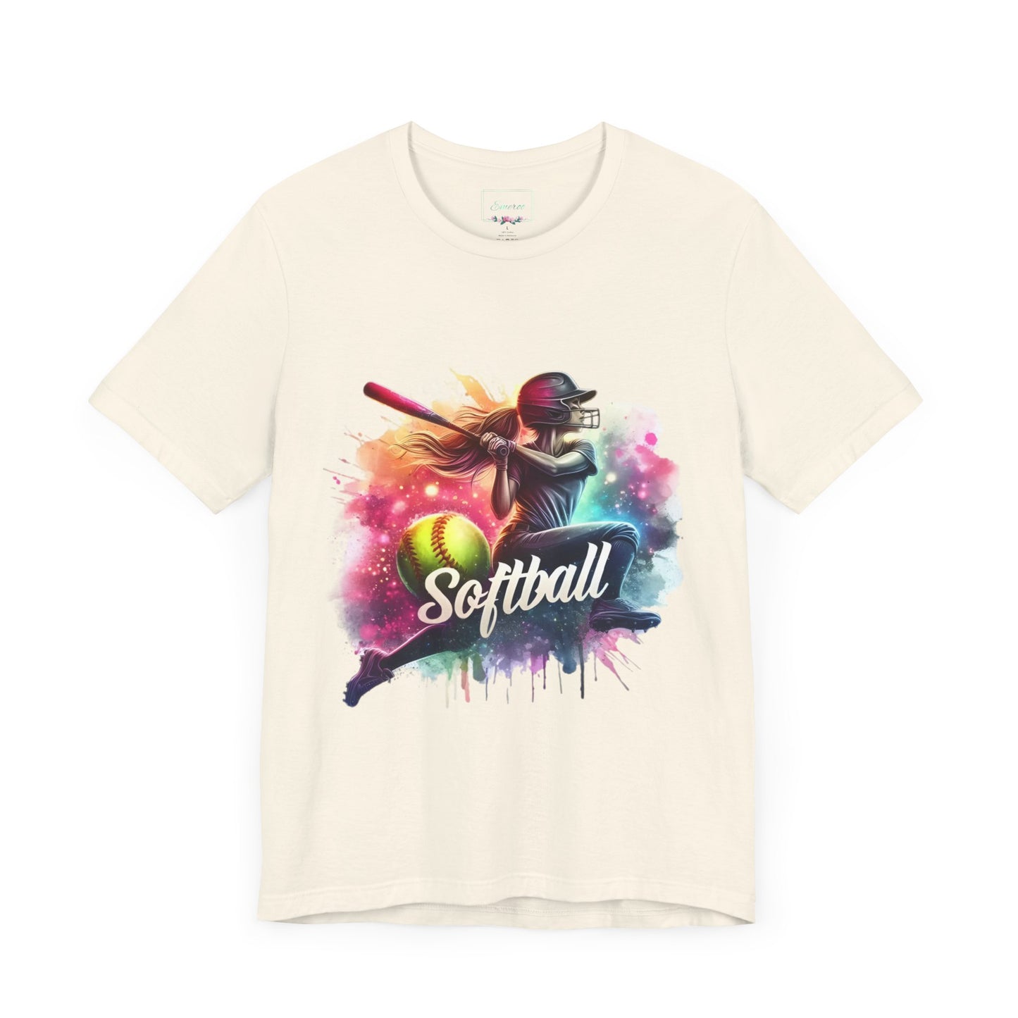 Paint splashed softball swing Jersey Tee