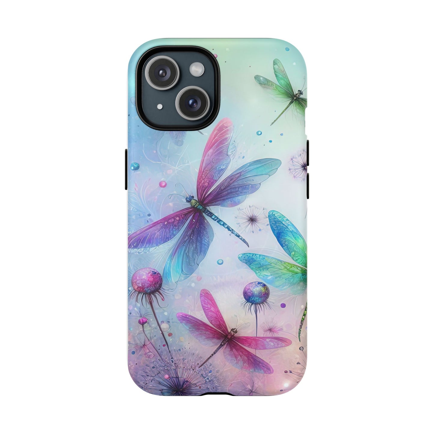 Magnetic Cases - Pastel Watercolor Dragonflies Design