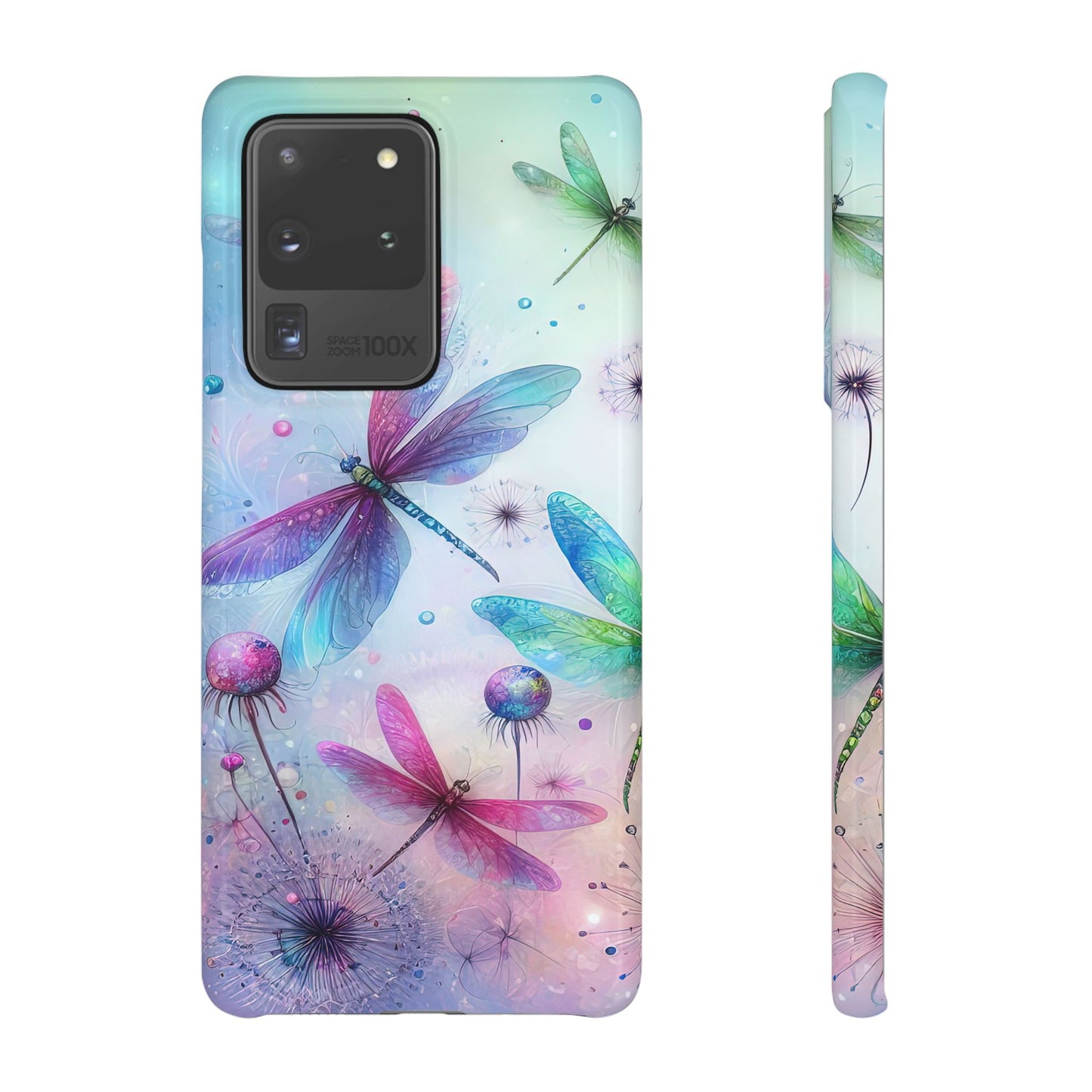 Watercolor Pastel Dragonflies Snap Cases
