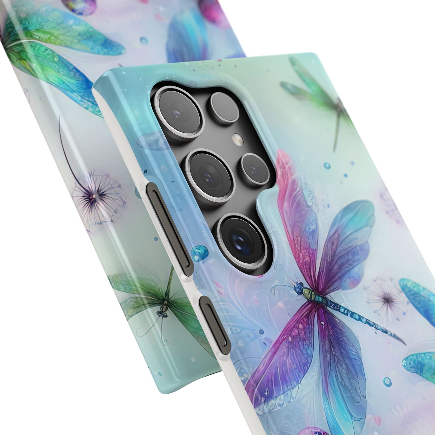 Watercolor Pastel Dragonflies Snap Cases