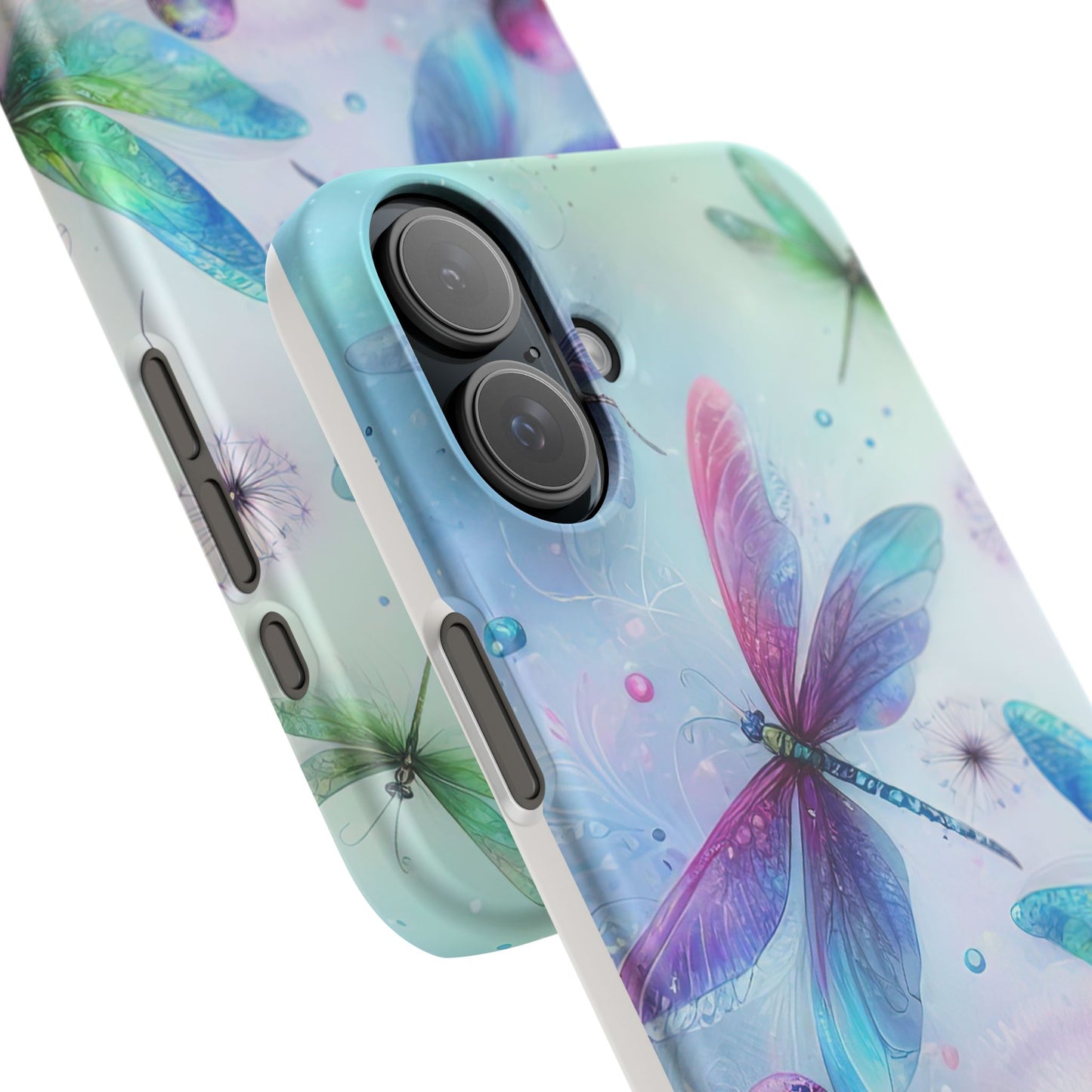 Watercolor Pastel Dragonflies Snap Cases