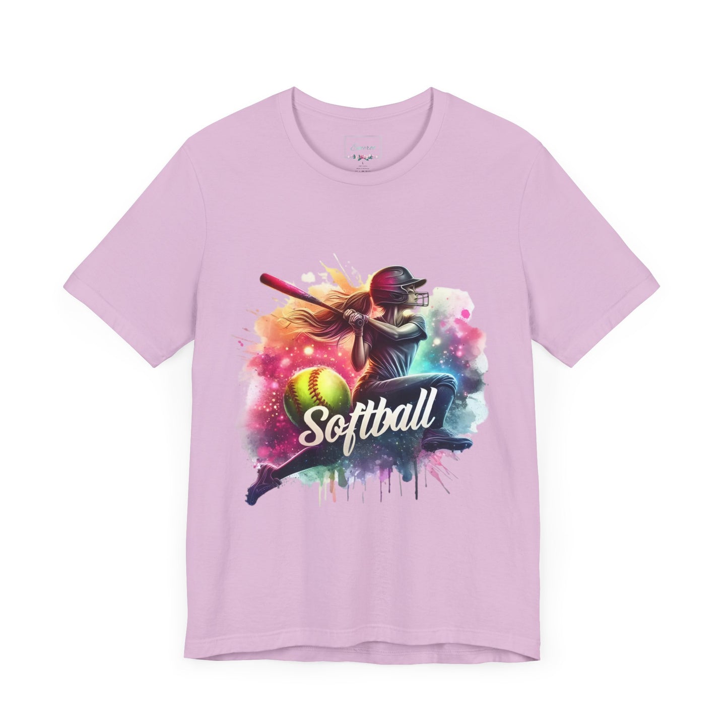 Paint splashed softball swing Jersey Tee