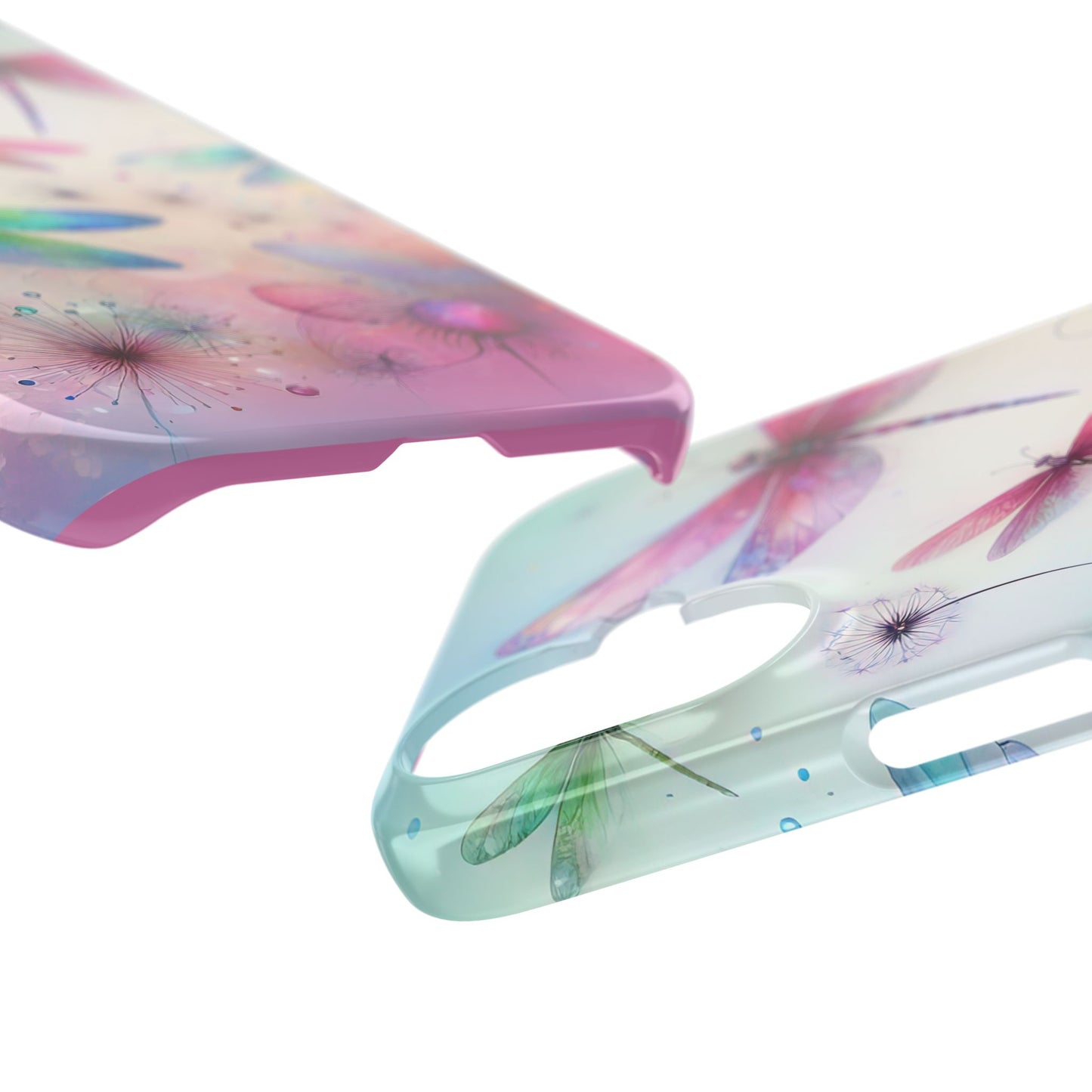 Slim Case - Pastel Watercolor Dragonfly iPhone Case