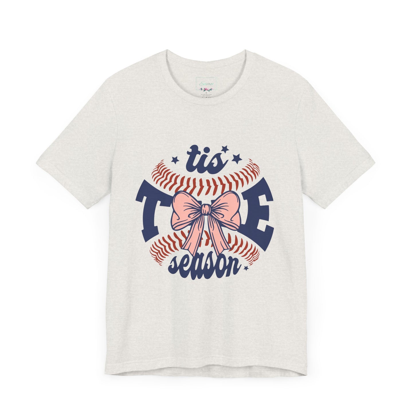 "Tis Tee Season Unisex Jersey Short Sleeve Tee - Perfect for Baseball Lovers"
