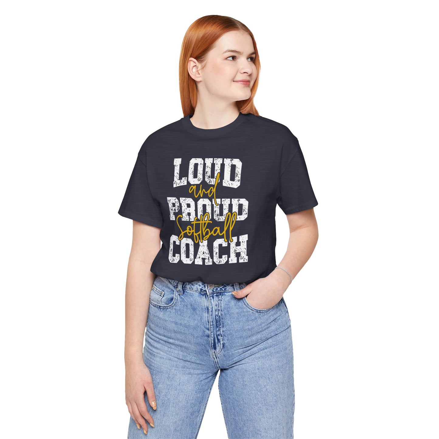 Loud and Proud Softball Coach T Shirt (1)