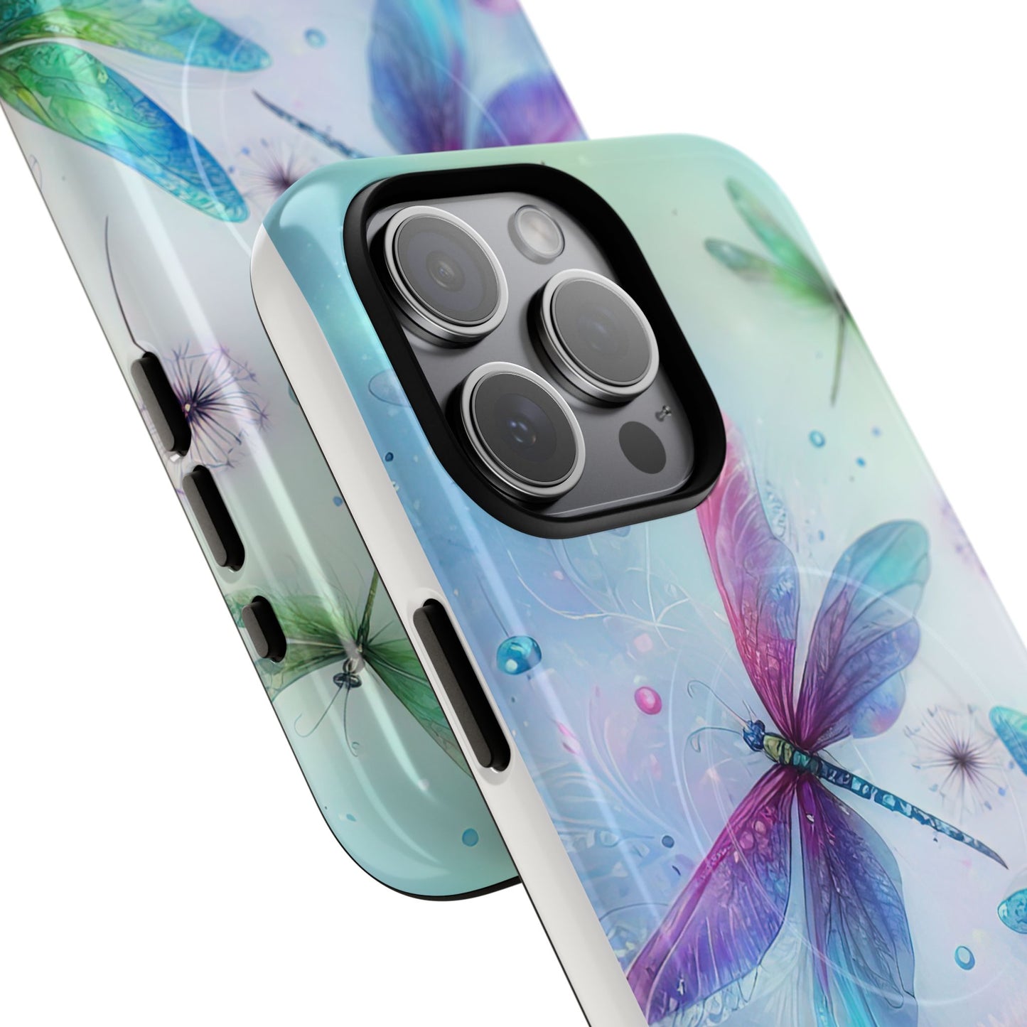 Magnetic Cases - Pastel Watercolor Dragonflies Design
