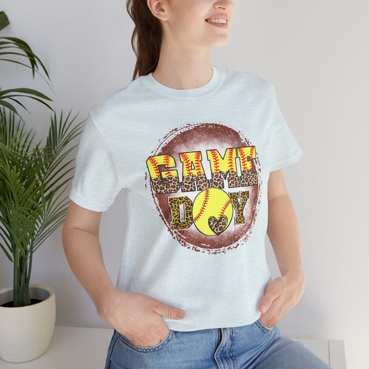 Softball Game Day Ball T Shirt (Light)
