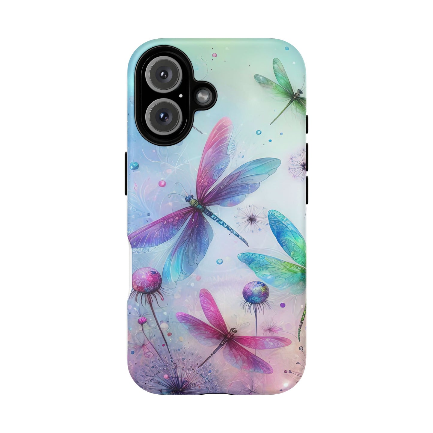 Magnetic Cases - Pastel Watercolor Dragonflies Design