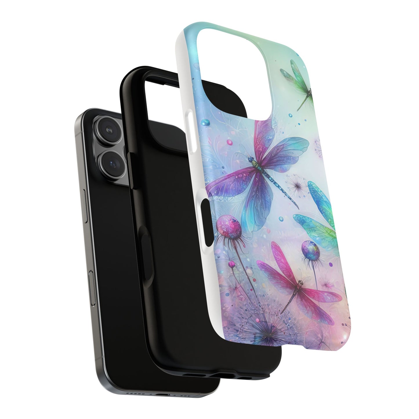 Magnetic Cases - Pastel Watercolor Dragonflies Design