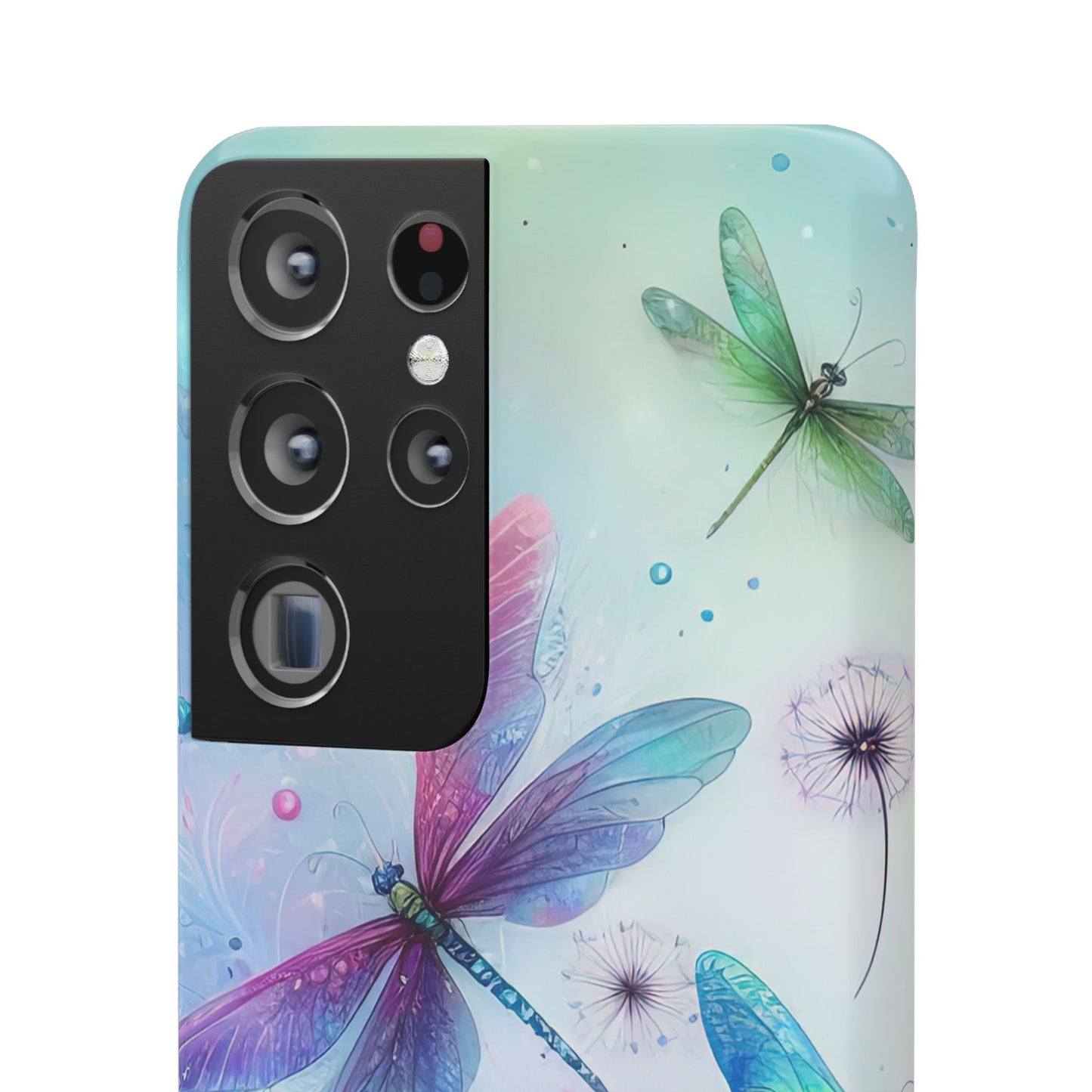 Watercolor Pastel Dragonflies Snap Cases