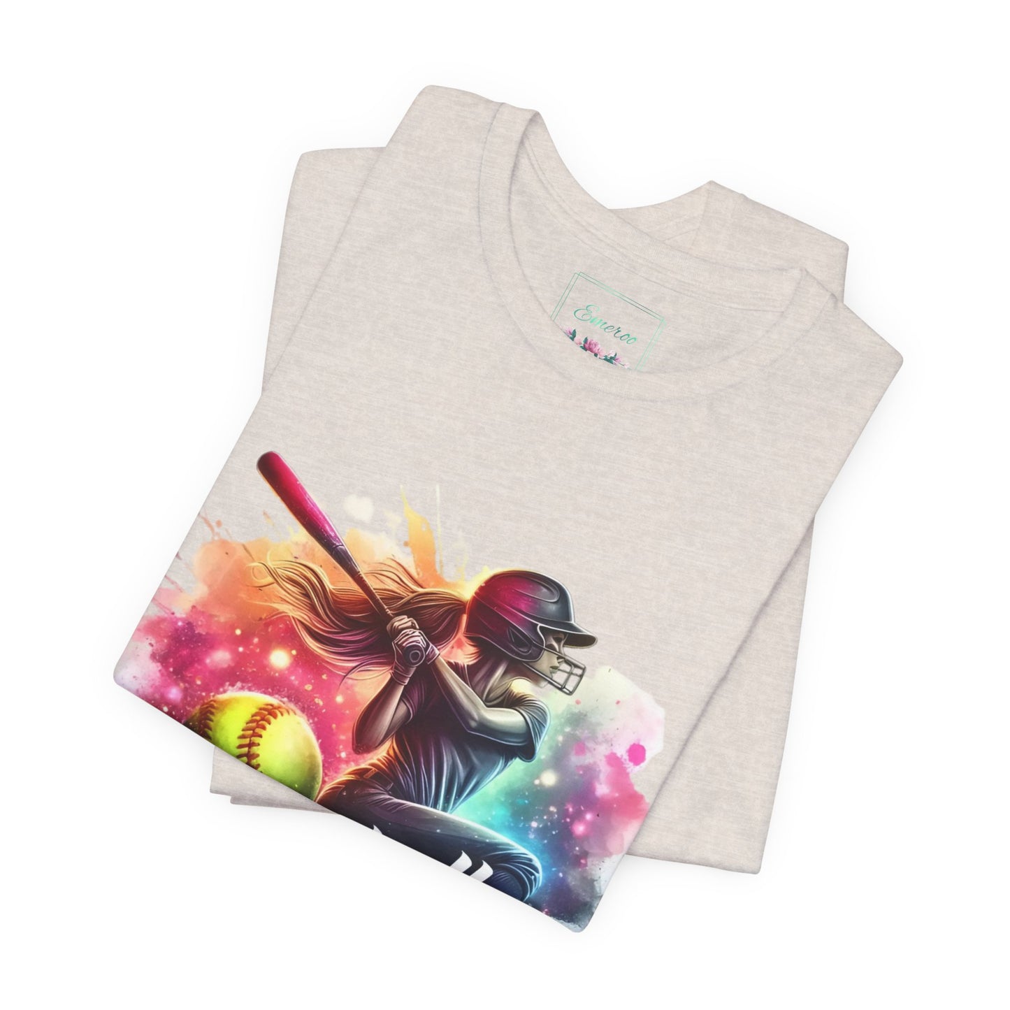 Paint splashed softball swing Jersey Tee