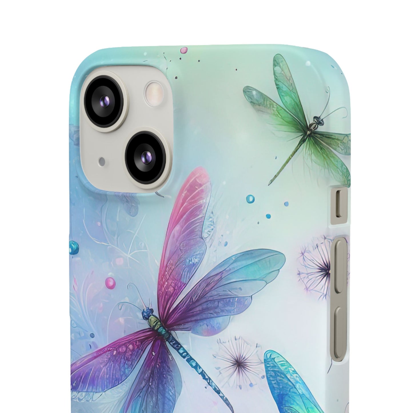 Watercolor Pastel Dragonflies Snap Cases