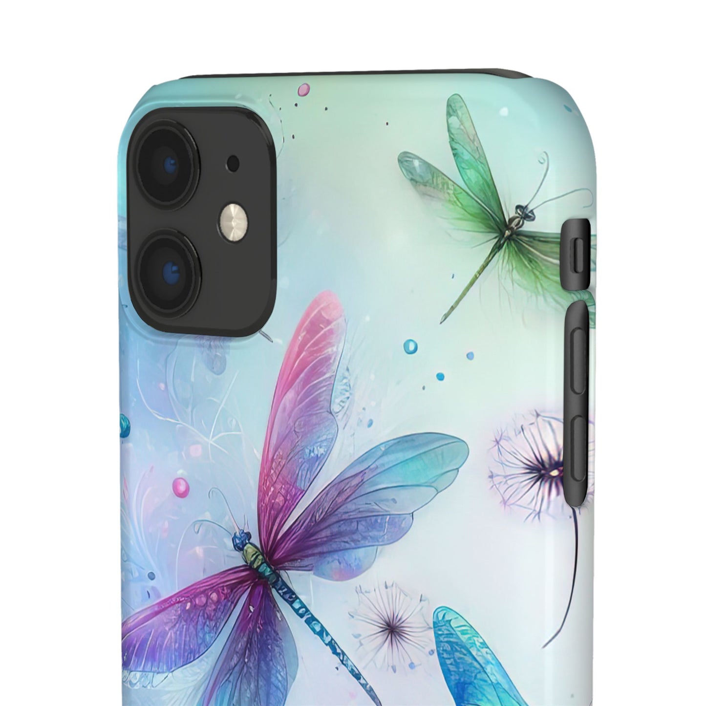 Watercolor Pastel Dragonflies Snap Cases