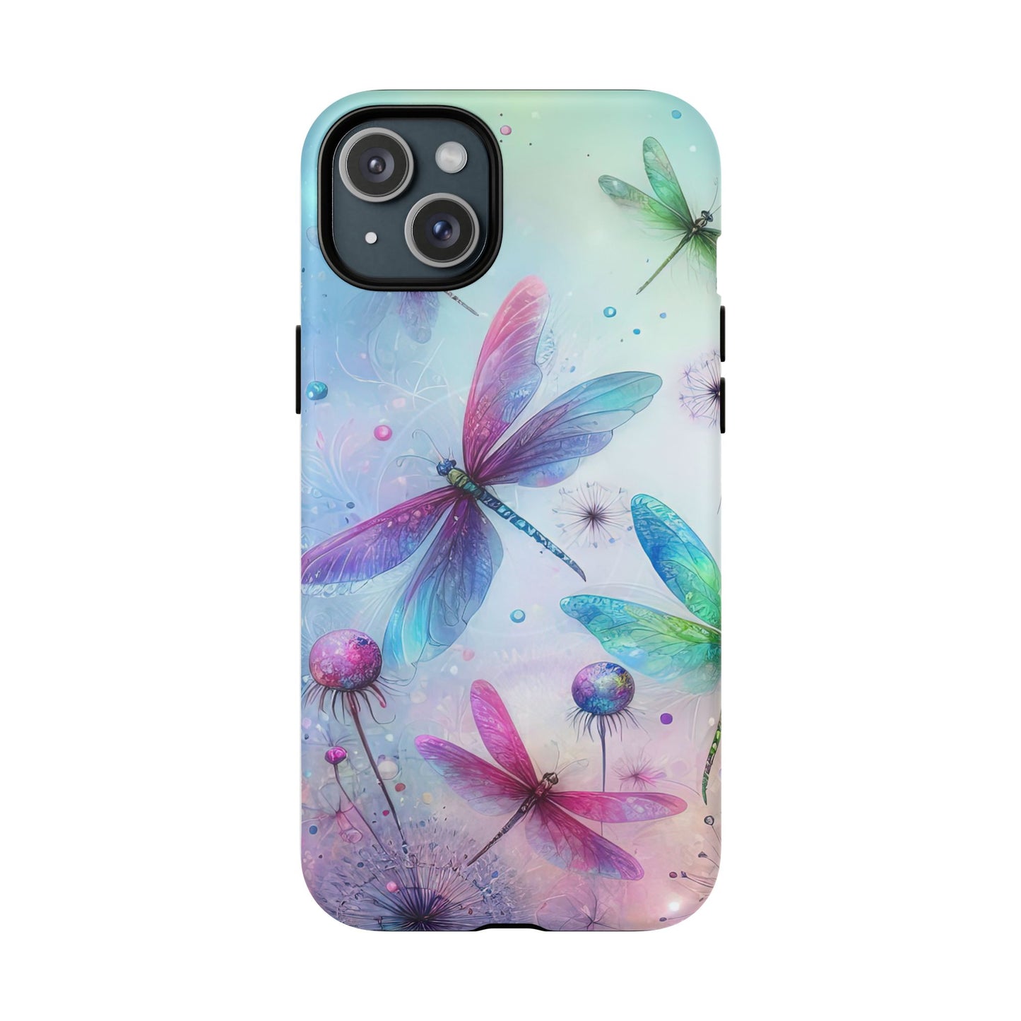 Magnetic Cases - Pastel Watercolor Dragonflies Design