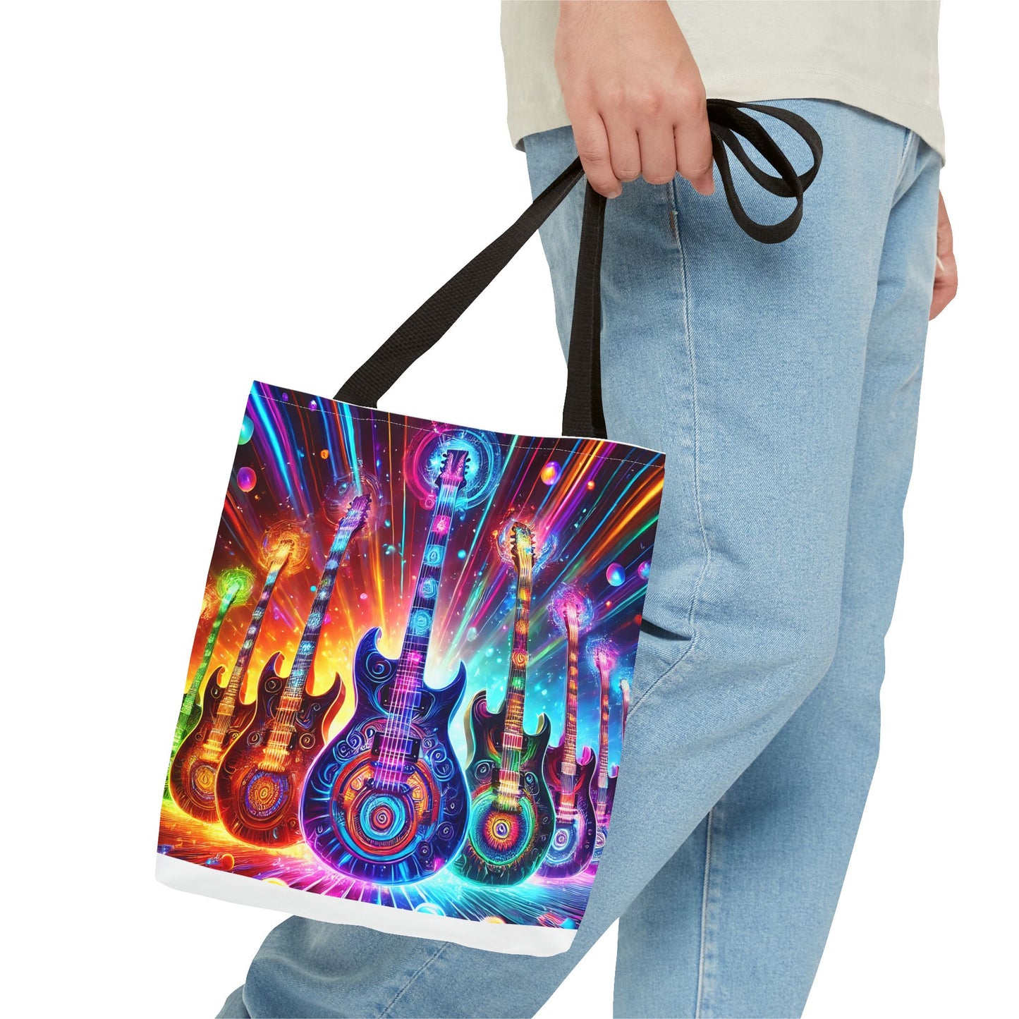 Retro Guitar Tote Bag
