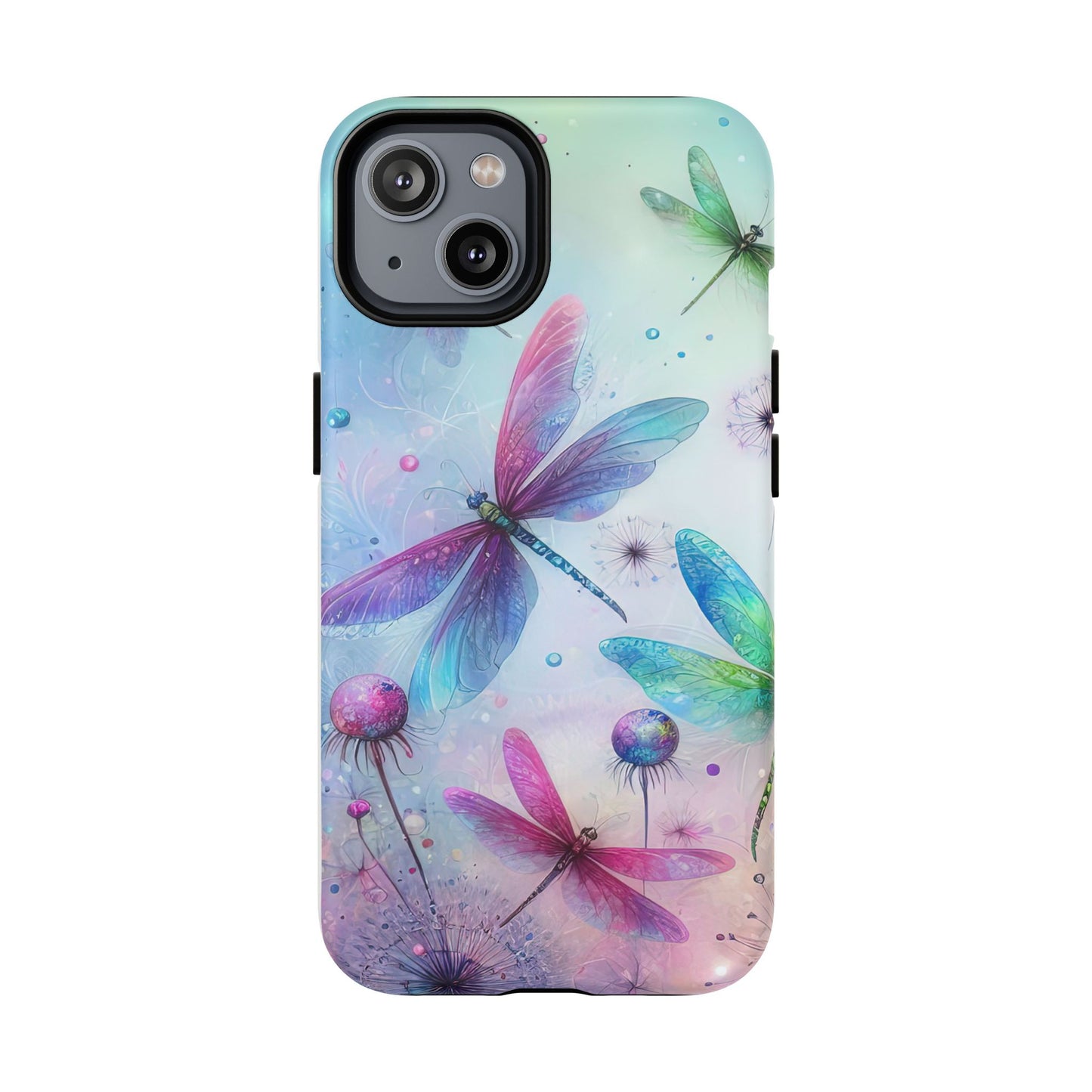 Magnetic Cases - Pastel Watercolor Dragonflies Design