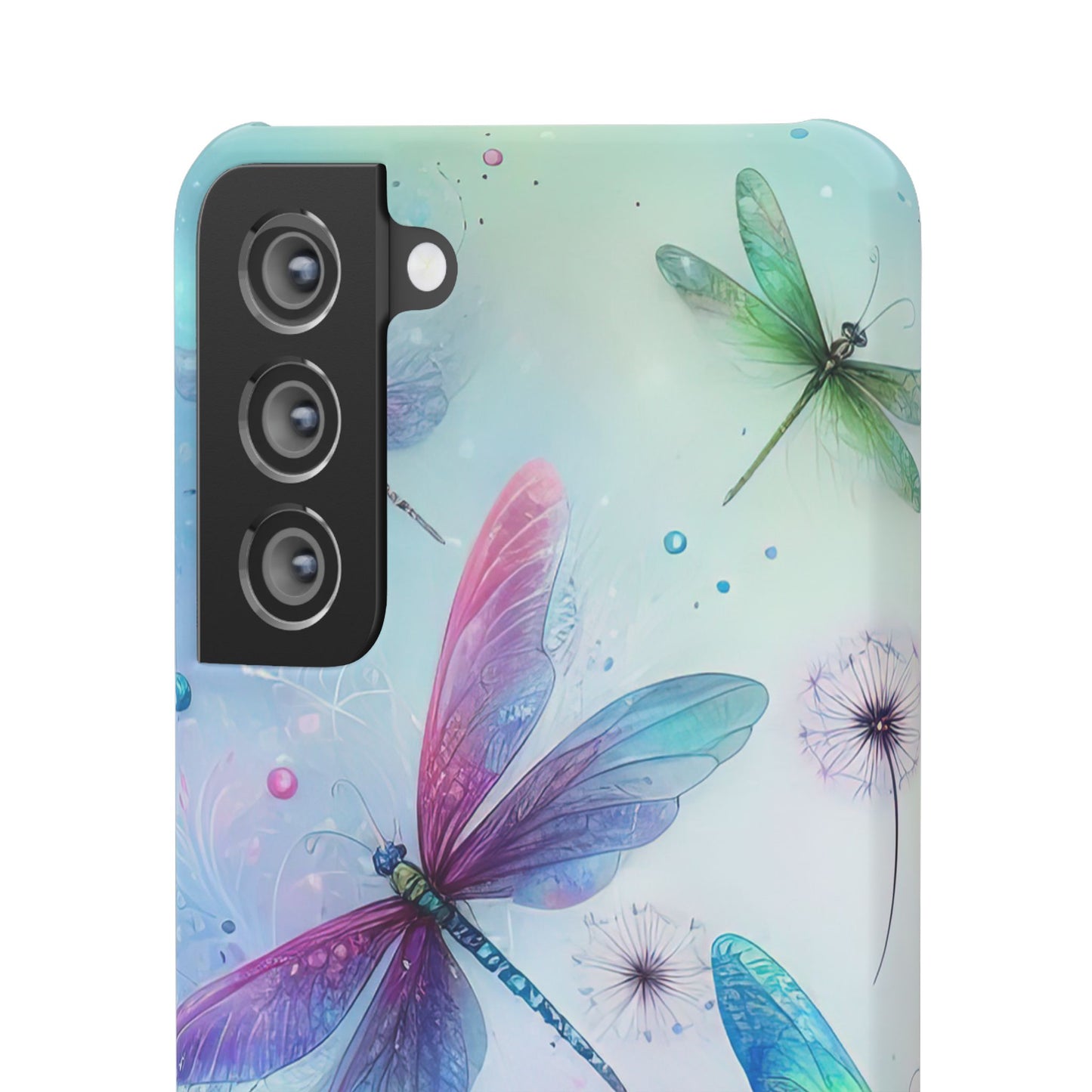 Watercolor Pastel Dragonflies Snap Cases
