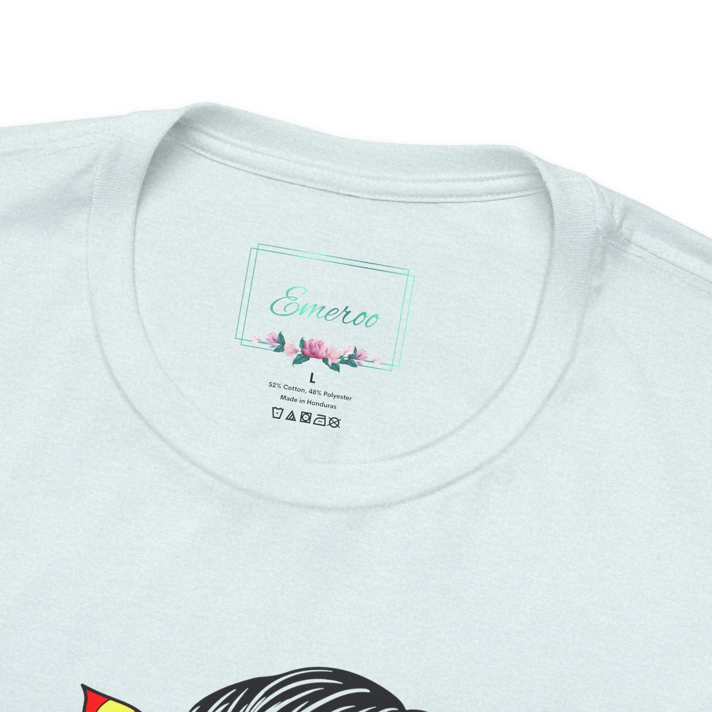 Softball Mom Messy Bun and Glasses T Shirt (Light)