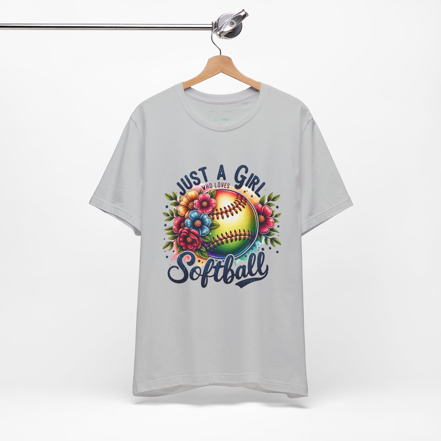 Just a girl who loves softball t-shirt