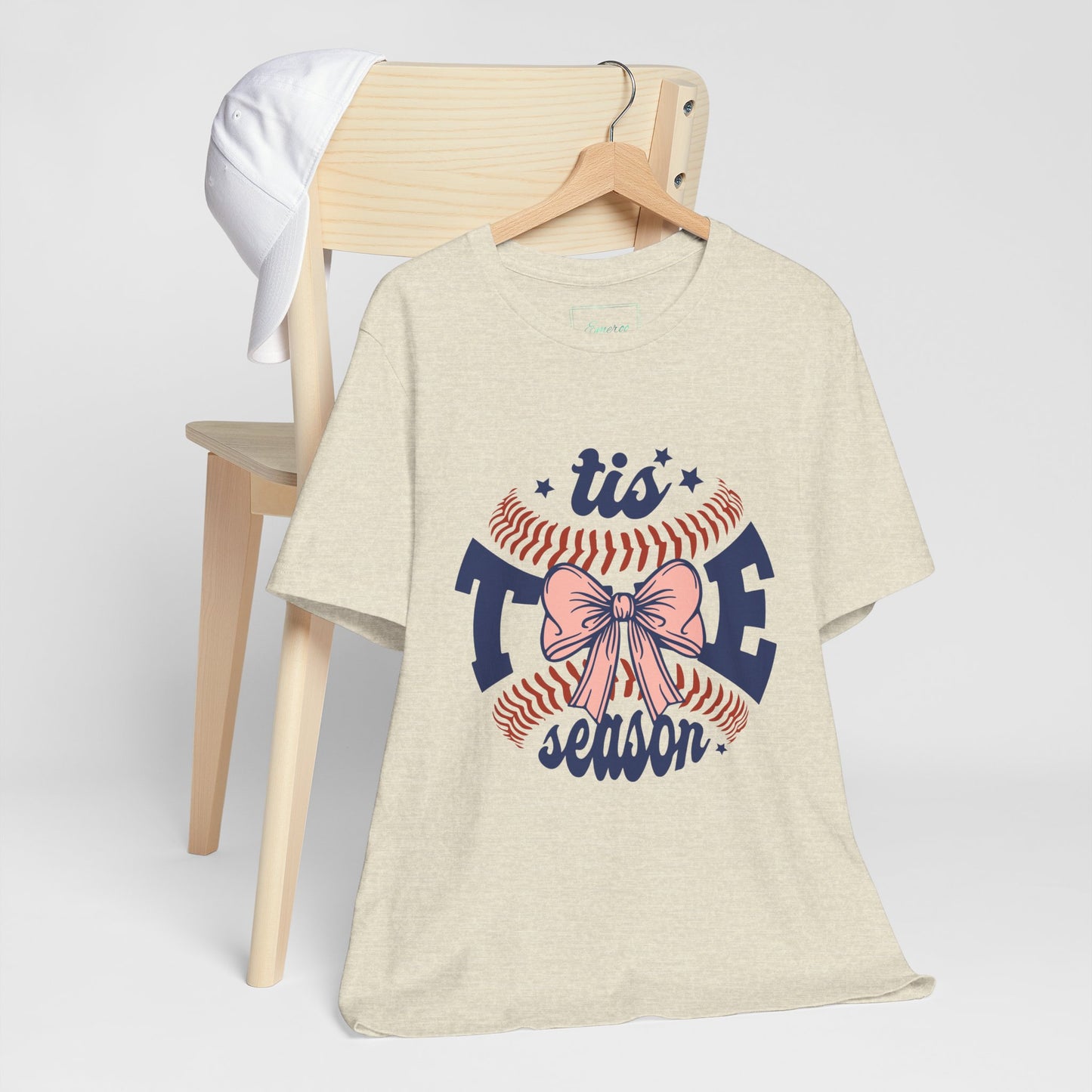 "Tis Tee Season Unisex Jersey Short Sleeve Tee - Perfect for Baseball Lovers"