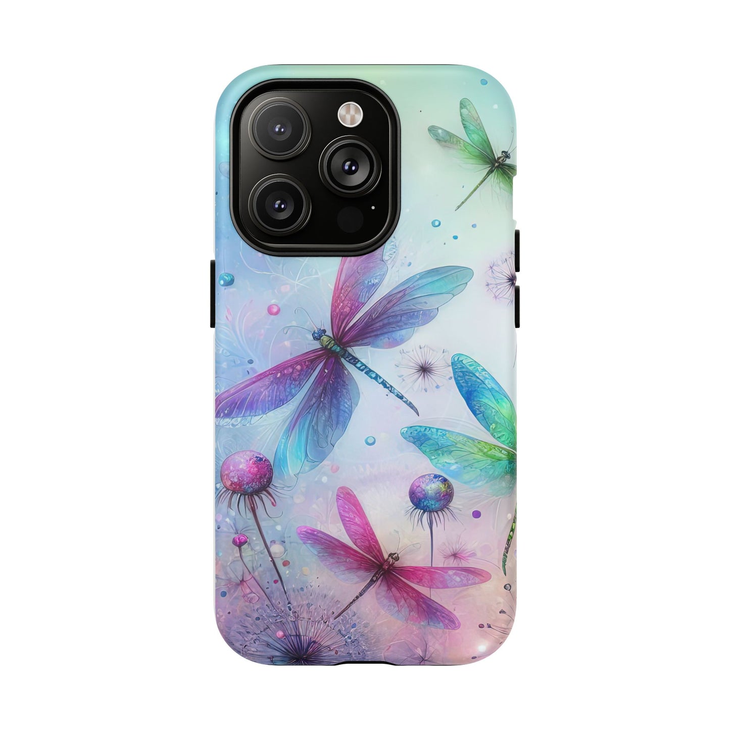 Magnetic Cases - Pastel Watercolor Dragonflies Design