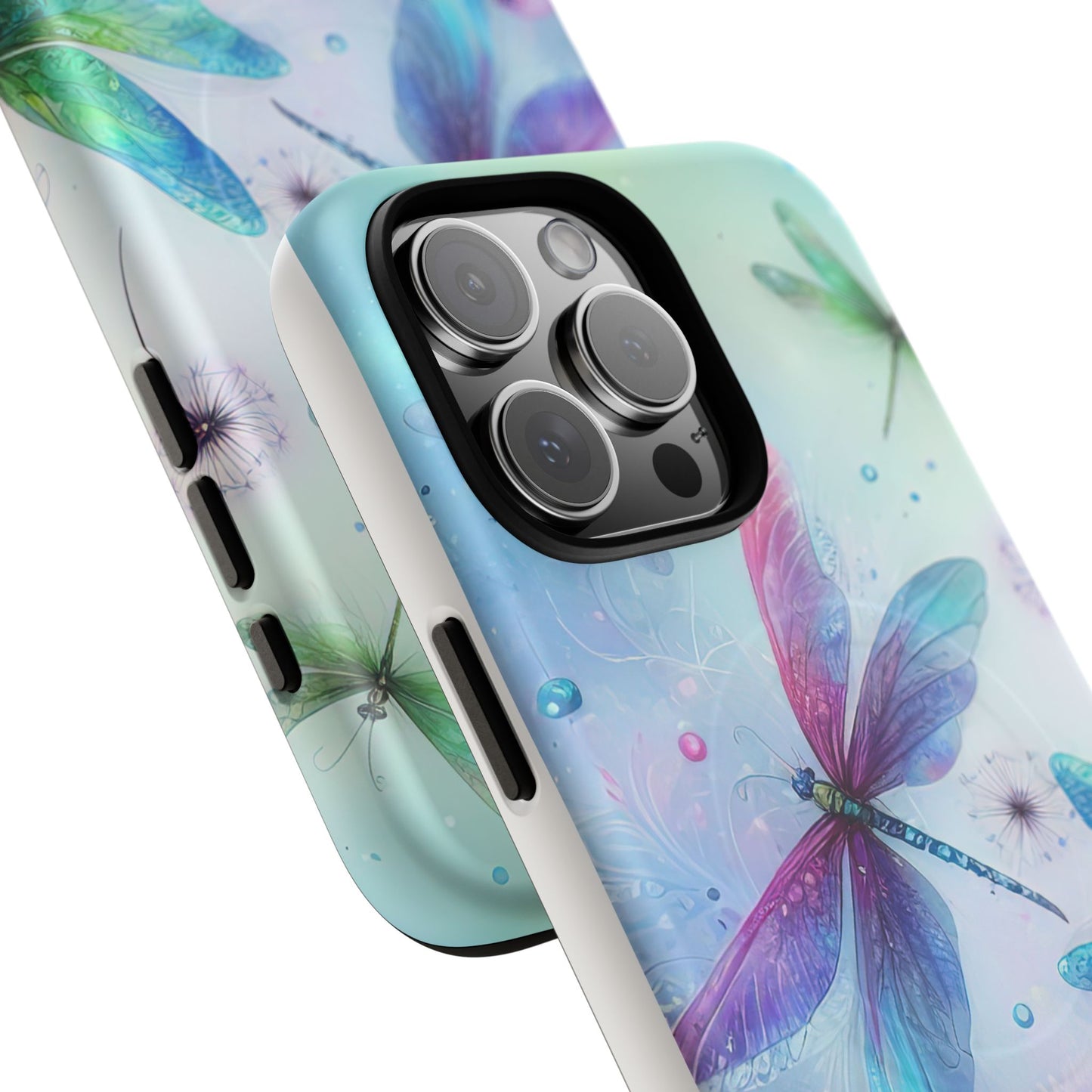 Magnetic Cases - Pastel Watercolor Dragonflies Design