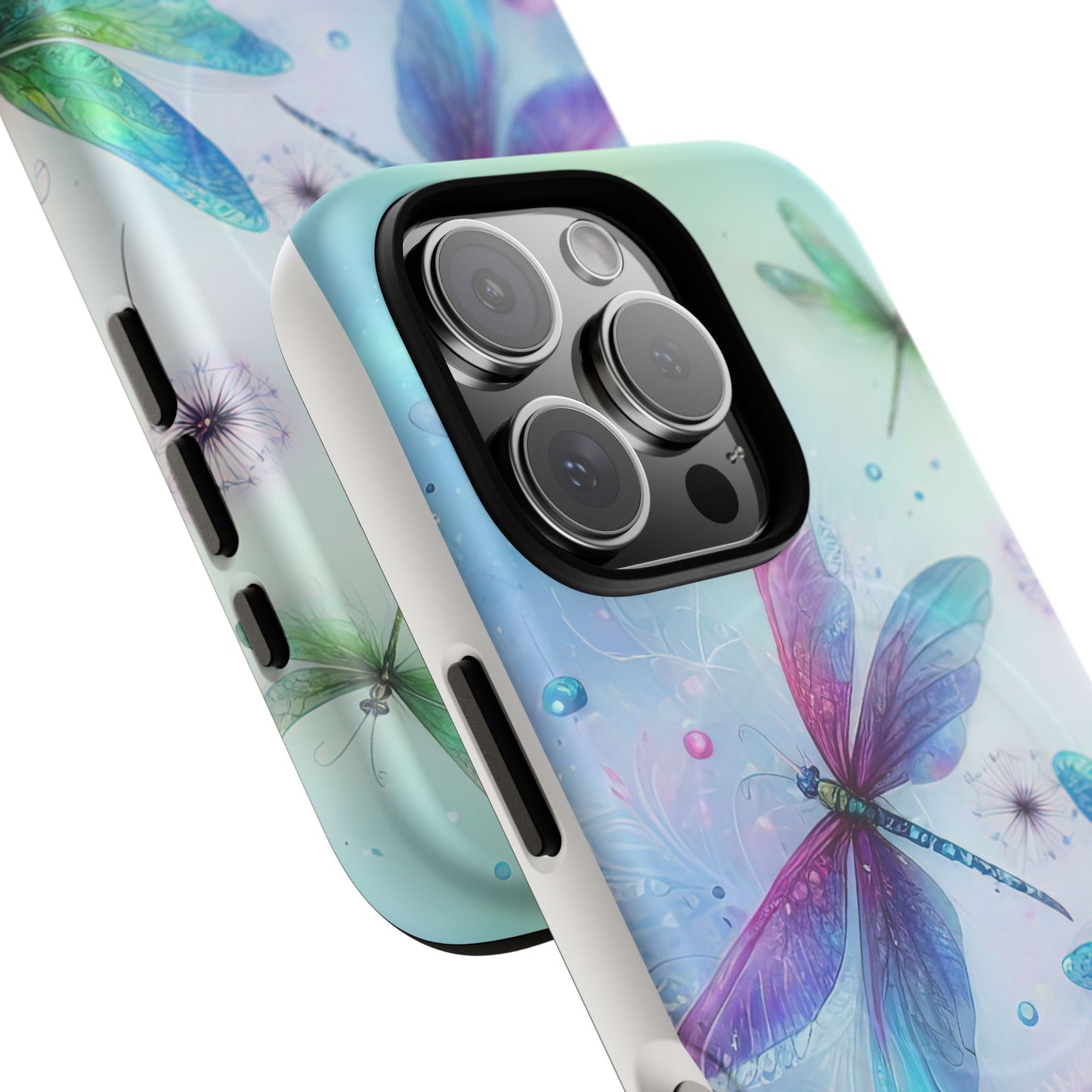 Magnetic Cases - Pastel Watercolor Dragonflies Design
