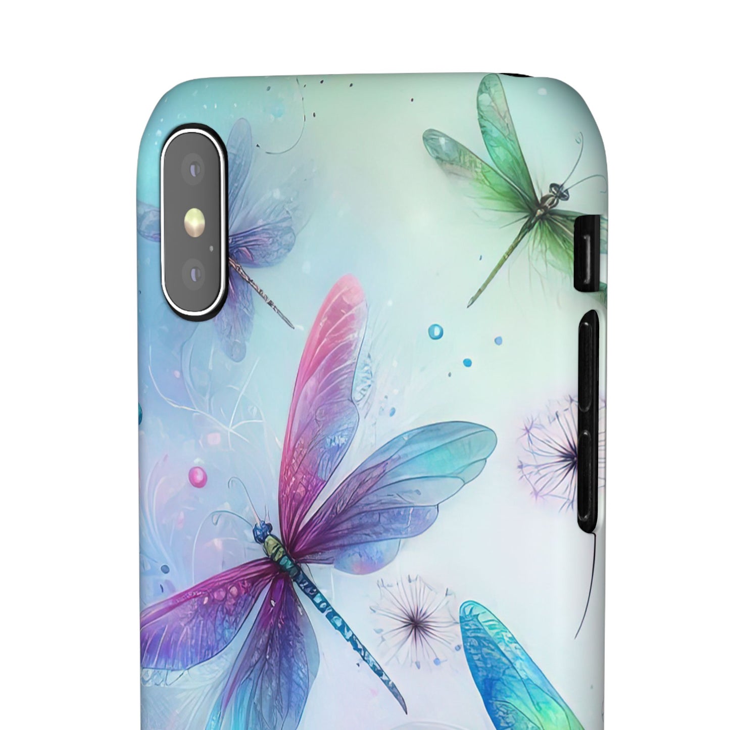 Watercolor Pastel Dragonflies Snap Cases