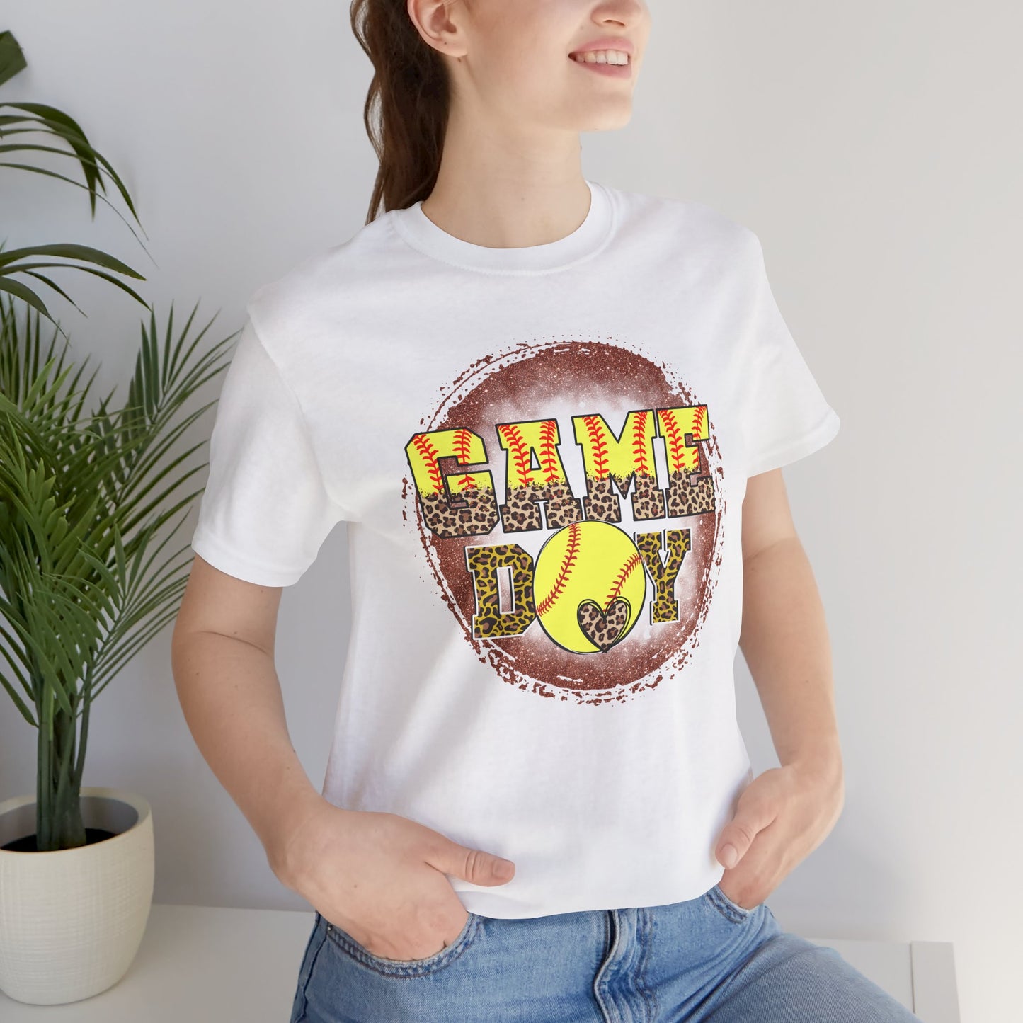 Softball Game Day Ball T Shirt (Light)