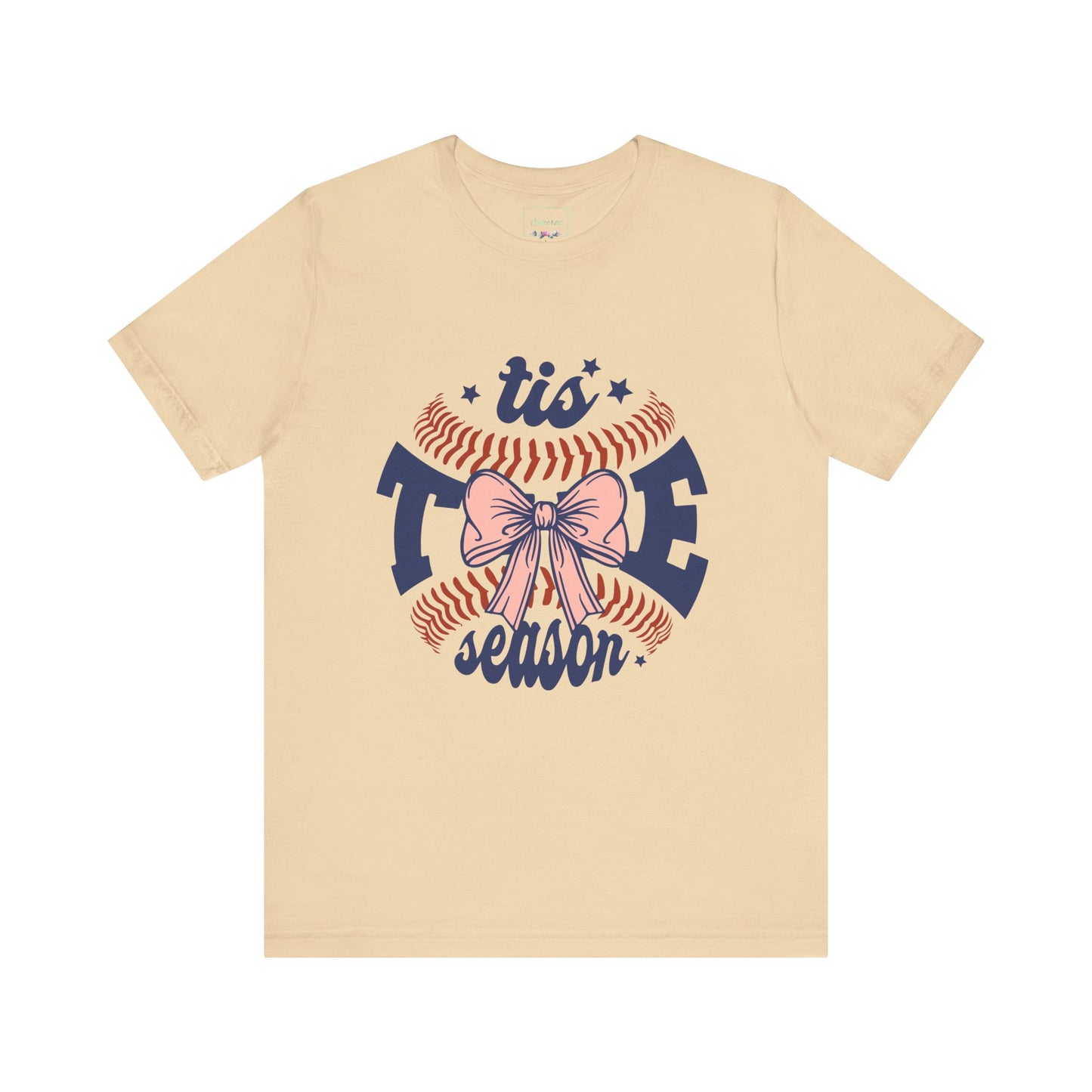 "Tis Tee Season Unisex Jersey Short Sleeve Tee - Perfect for Baseball Lovers"