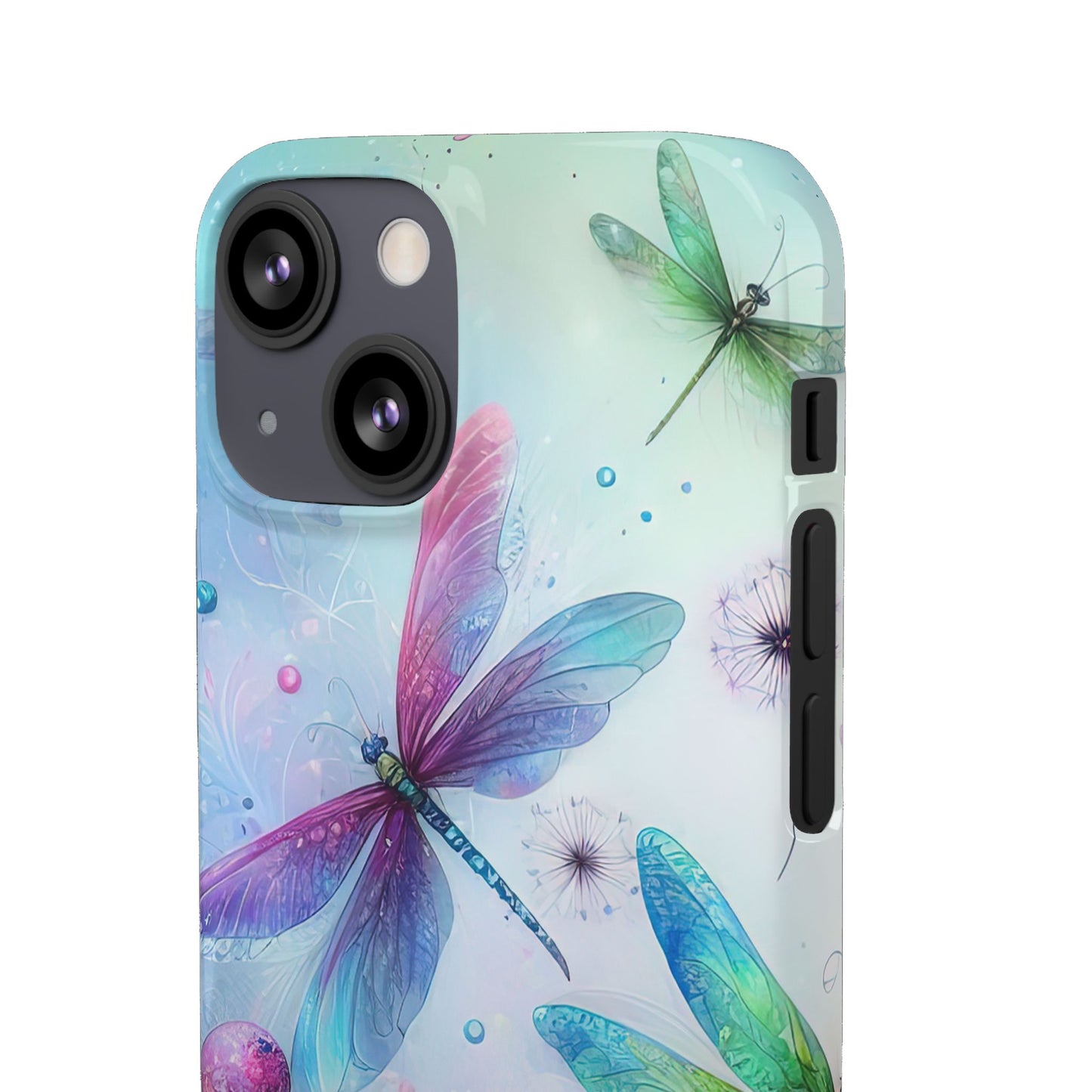 Watercolor Pastel Dragonflies Snap Cases