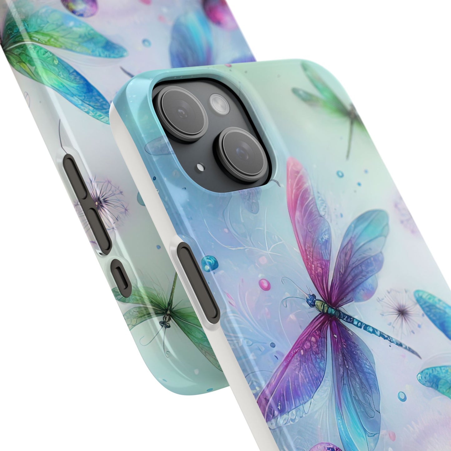 Watercolor Pastel Dragonflies Snap Cases