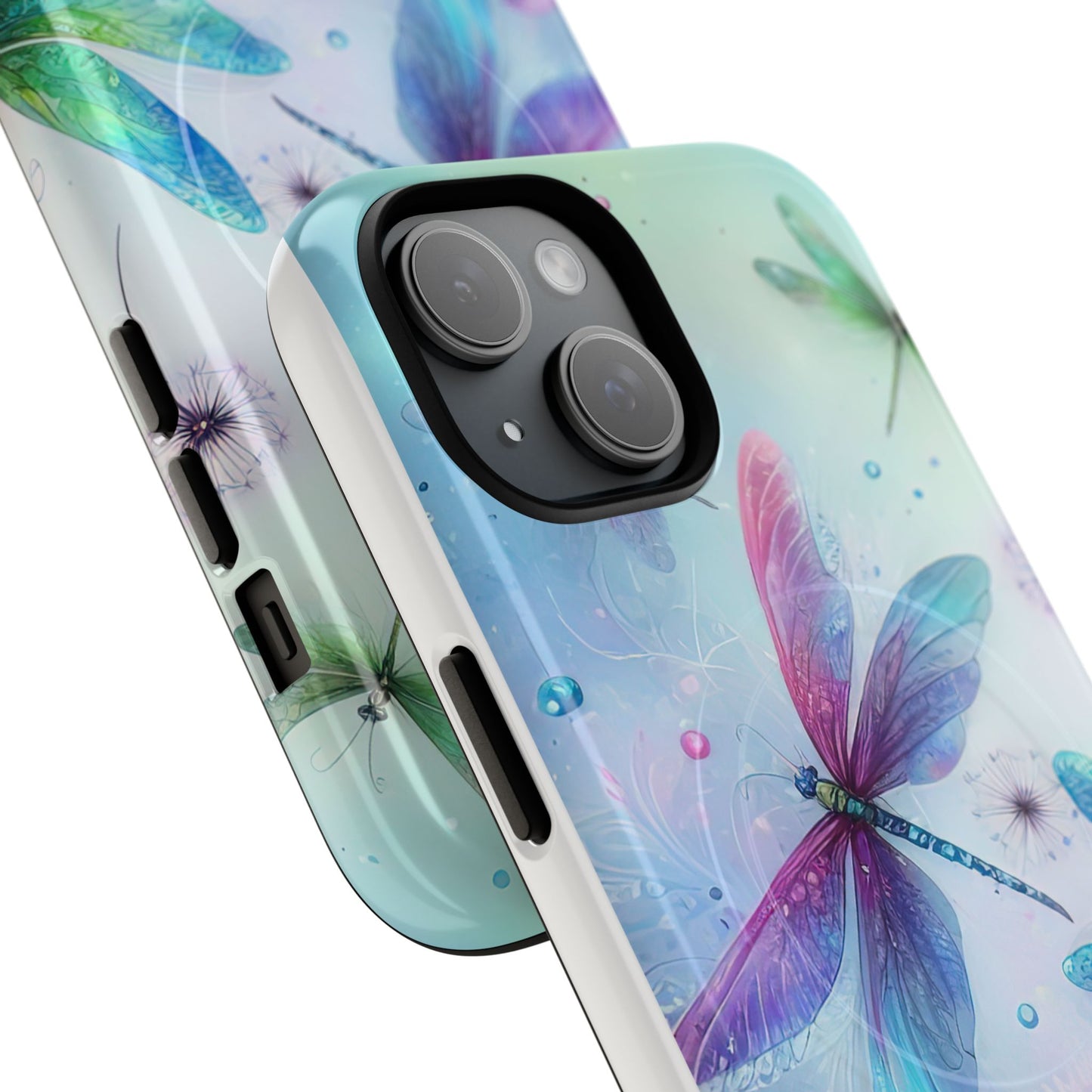 Magnetic Cases - Pastel Watercolor Dragonflies Design