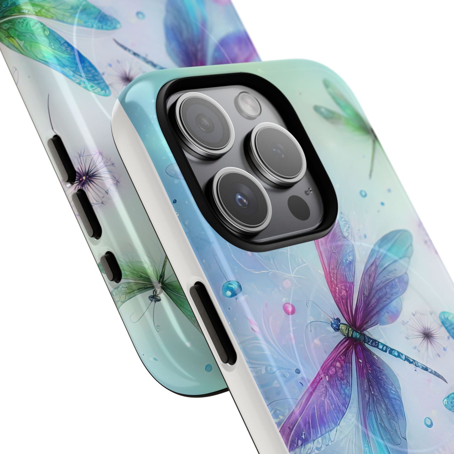 Magnetic Cases - Pastel Watercolor Dragonflies Design